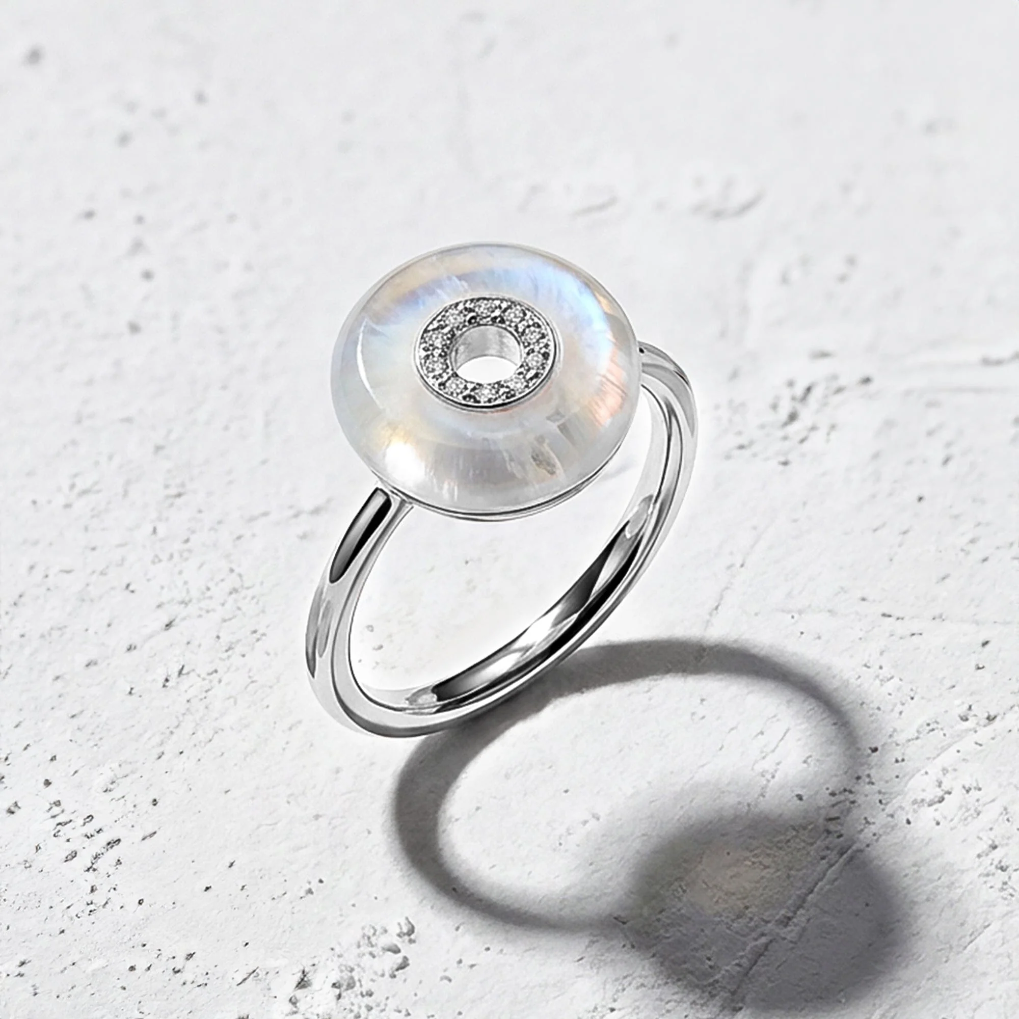 Moonstone Fidget Ring - Liora