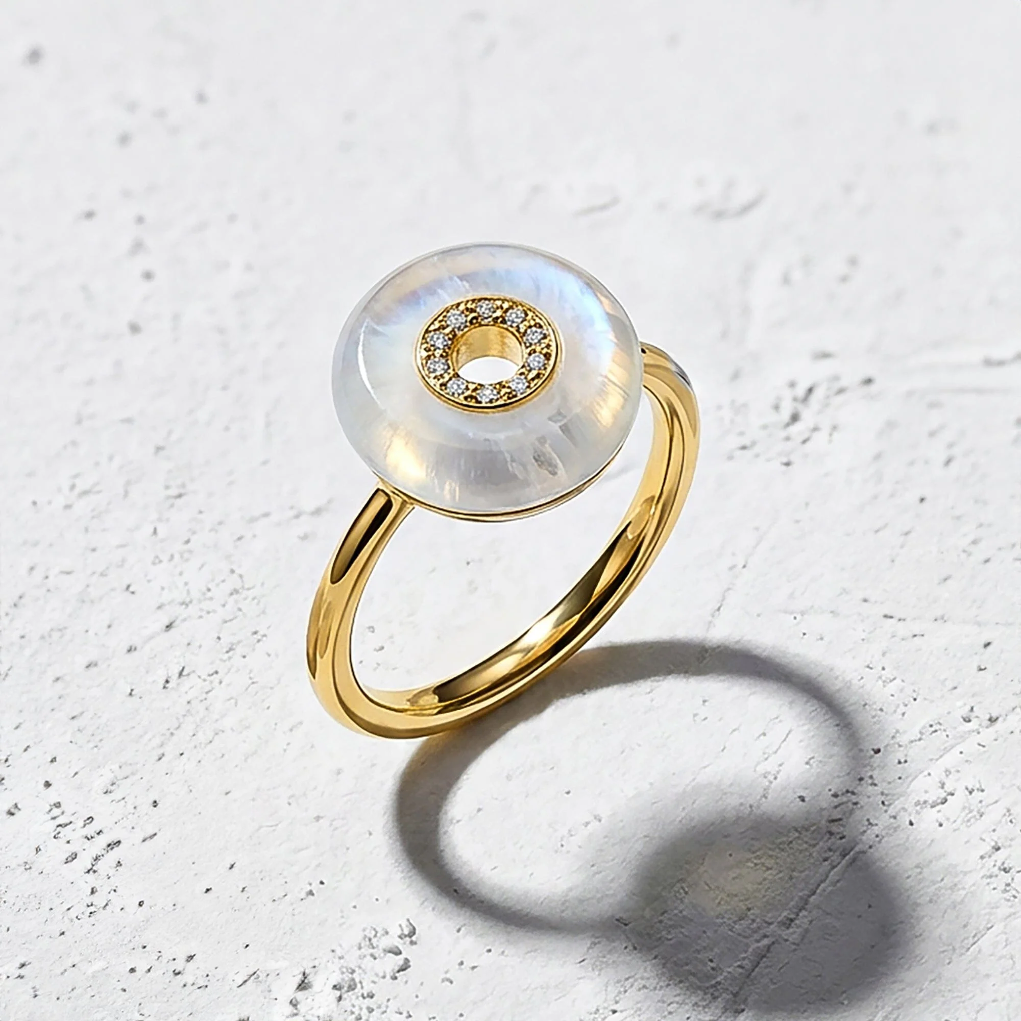 Moonstone Fidget Ring - Liora - Image 6