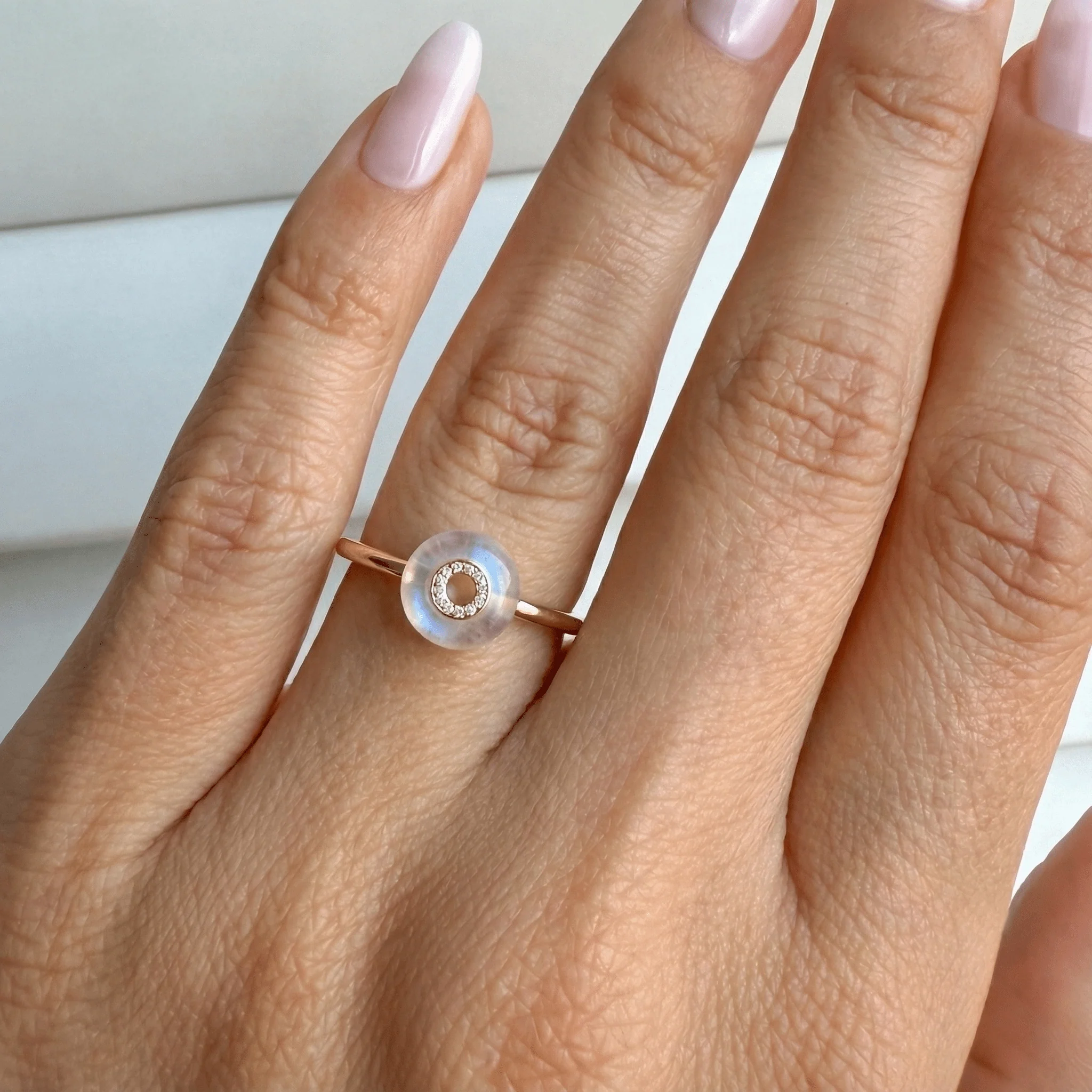 Moonstone Fidget Ring - Liora - Image 7