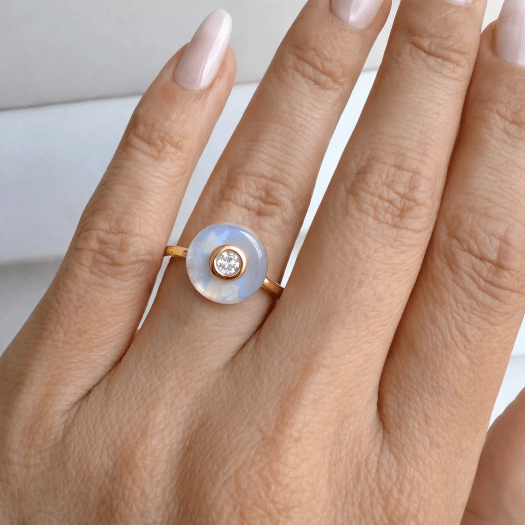 Moonstone Fidget Ring - Ora - Image 7