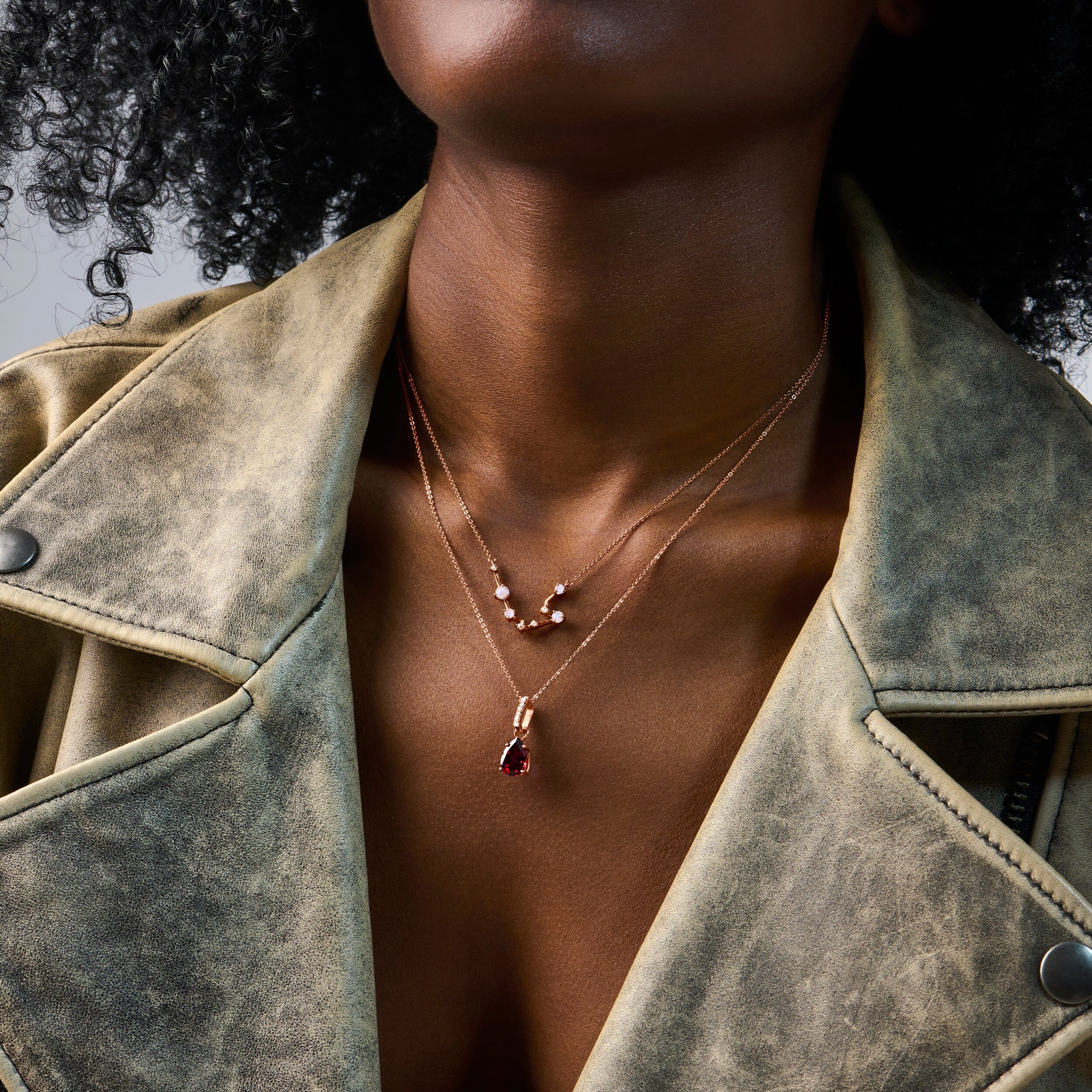 Garnet Necklace Sway - January Birthstone - Image 10