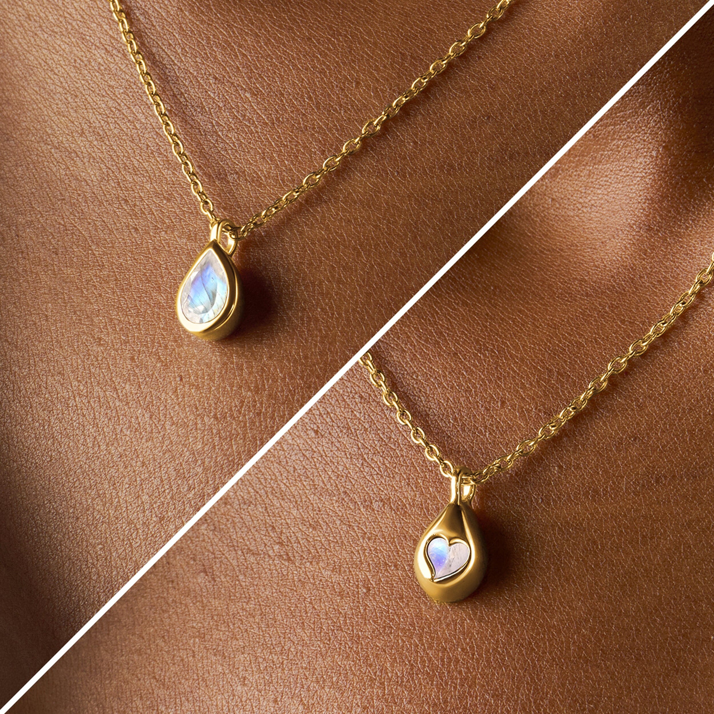 Moonstone Necklace - Hidden Heart - Image 10