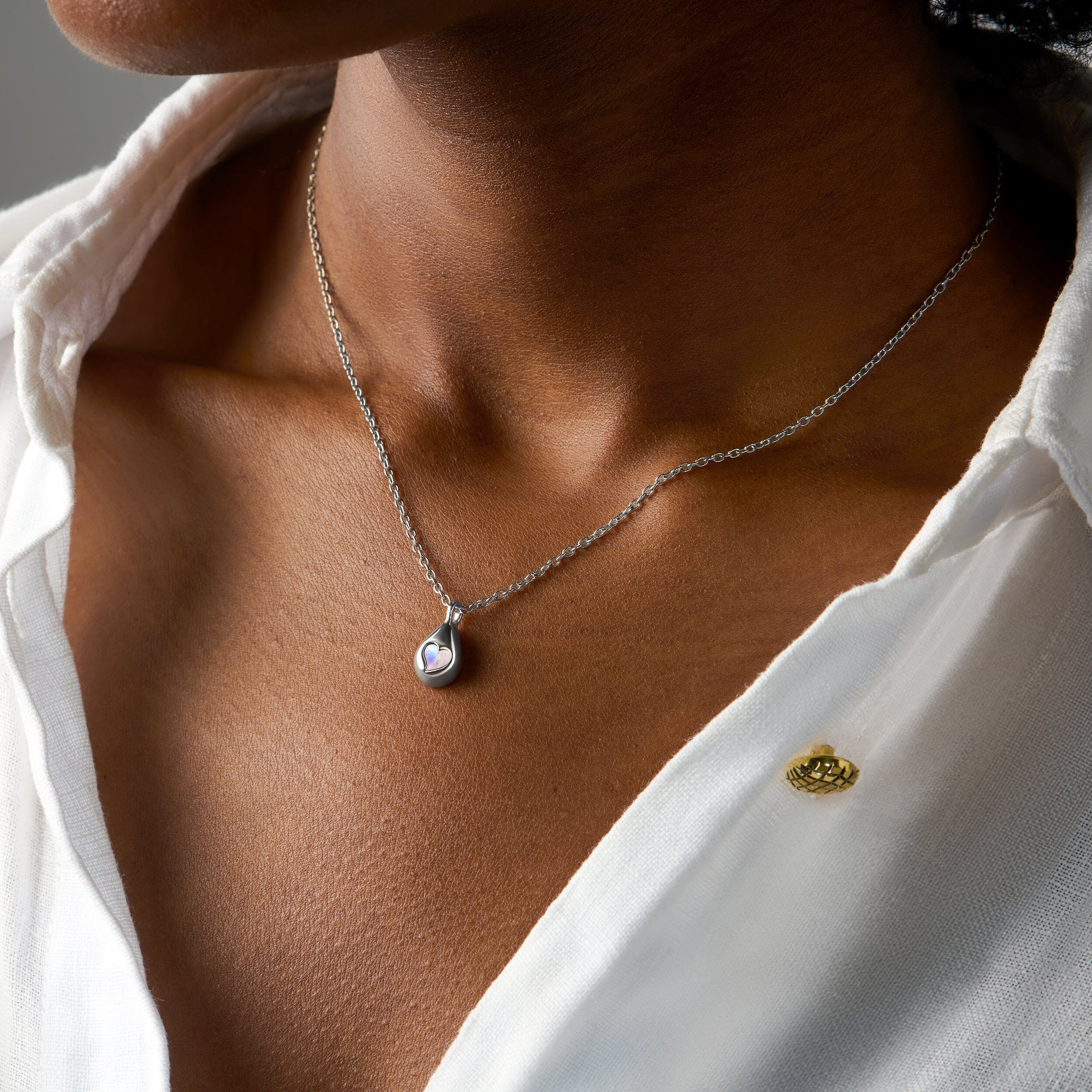 Moonstone Necklace - Hidden Heart - Image 11