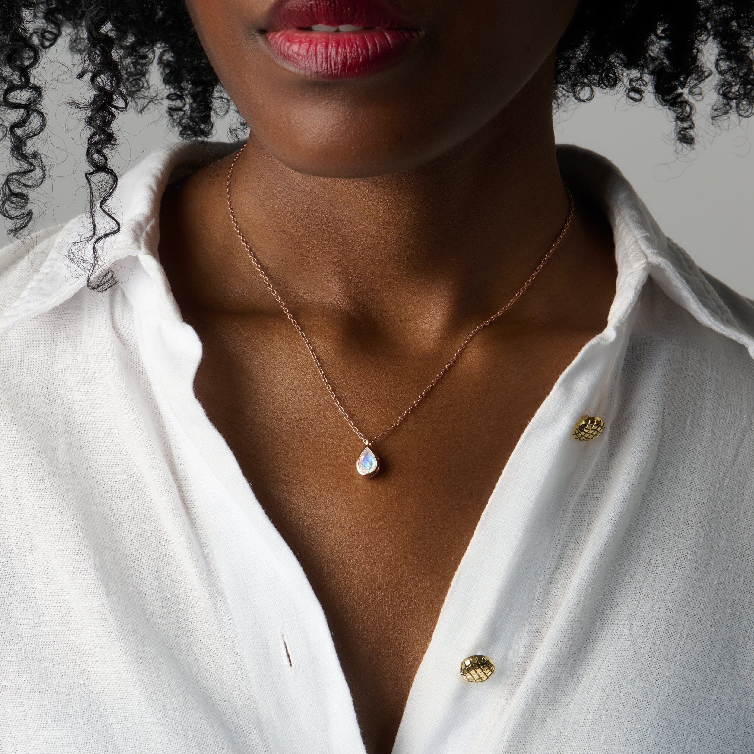 Moonstone Necklace - Hidden Heart - Image 4