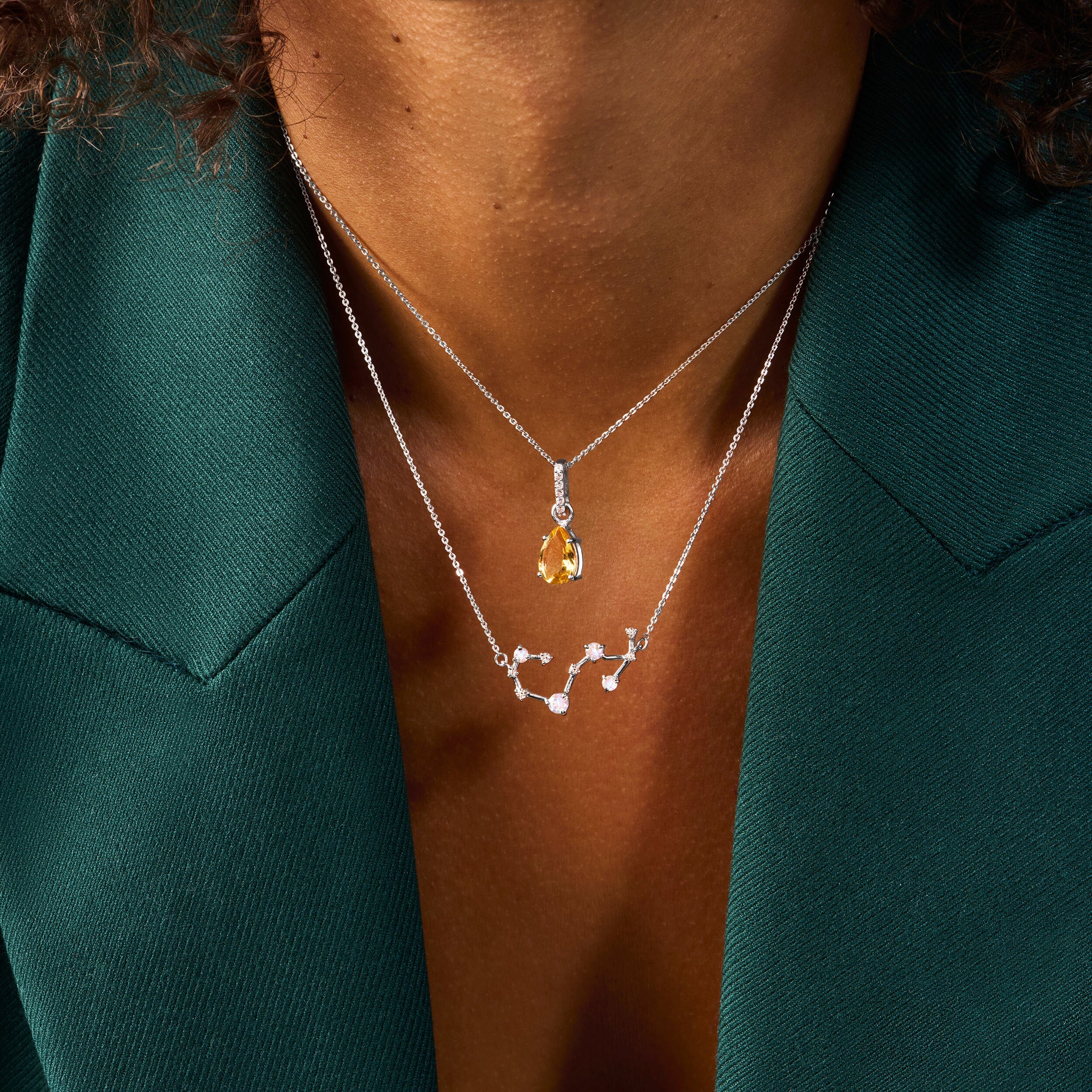 Moonstone Necklace - Scorpio Zodiac Constellation - Image 9