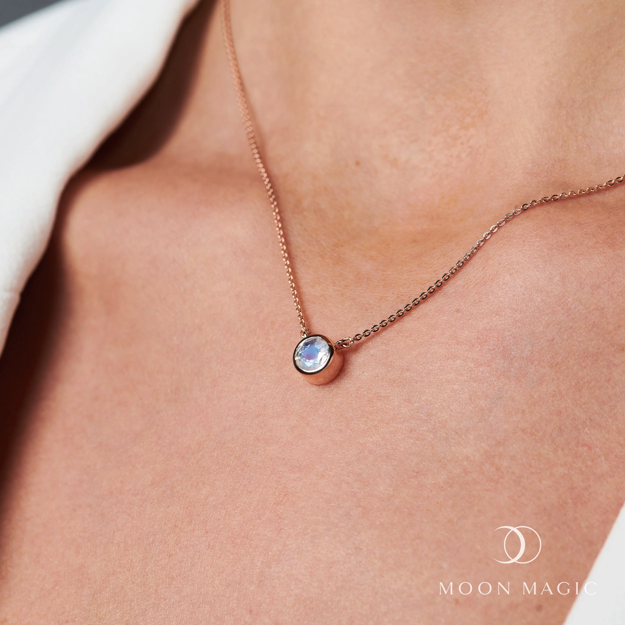 Moonstone Necklace - Solitaire - Image 2