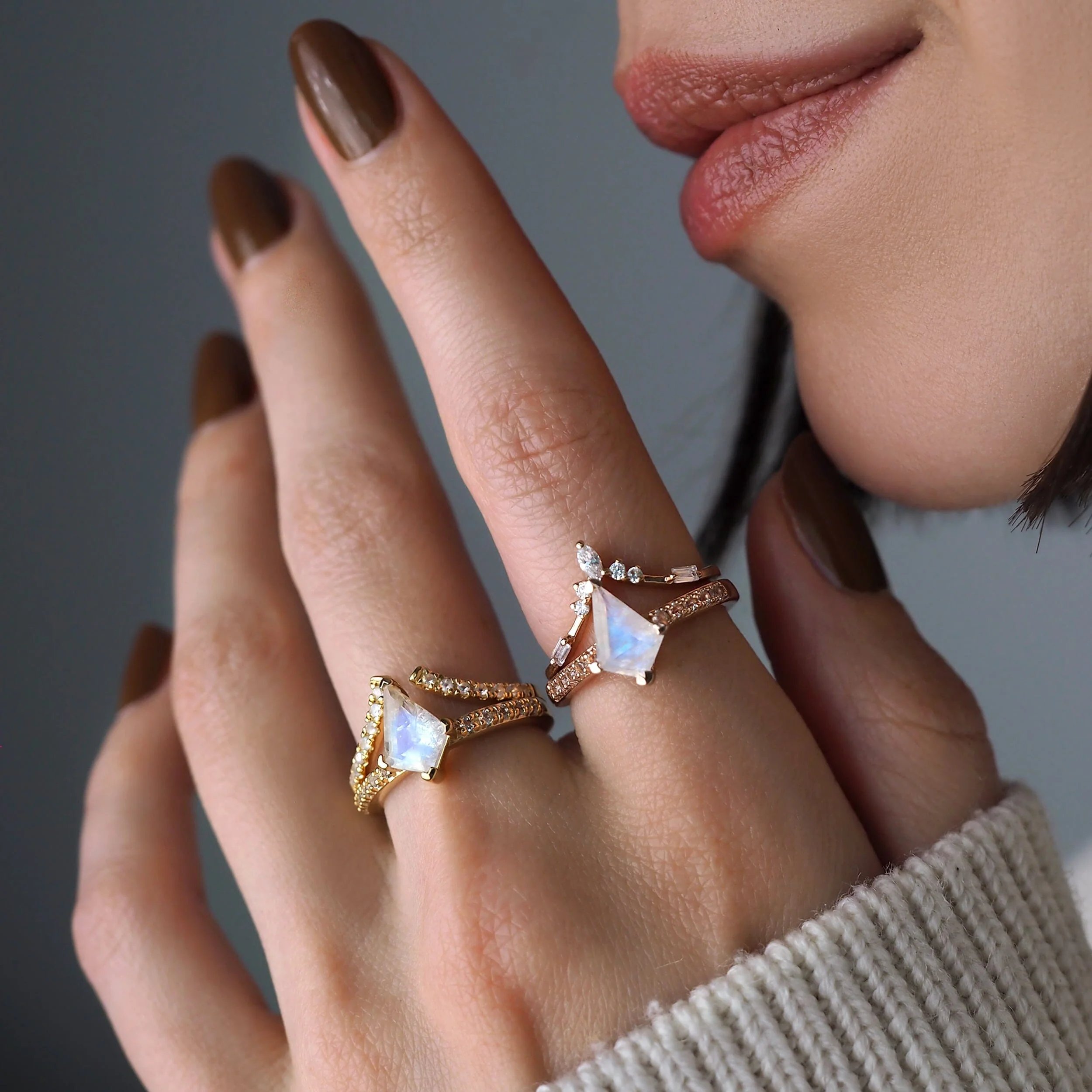 Moonstone Ring - Aimée - Image 8