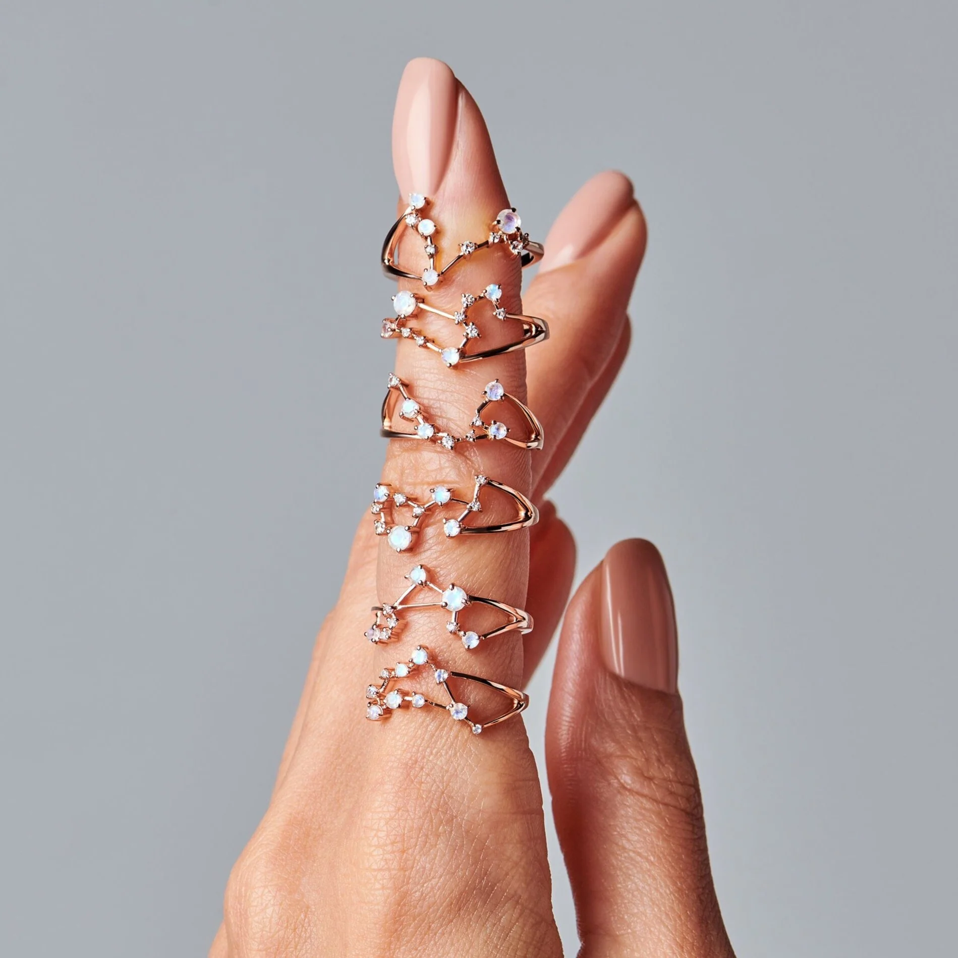 Moonstone Ring - Pisces Zodiac Constellation - Image 11