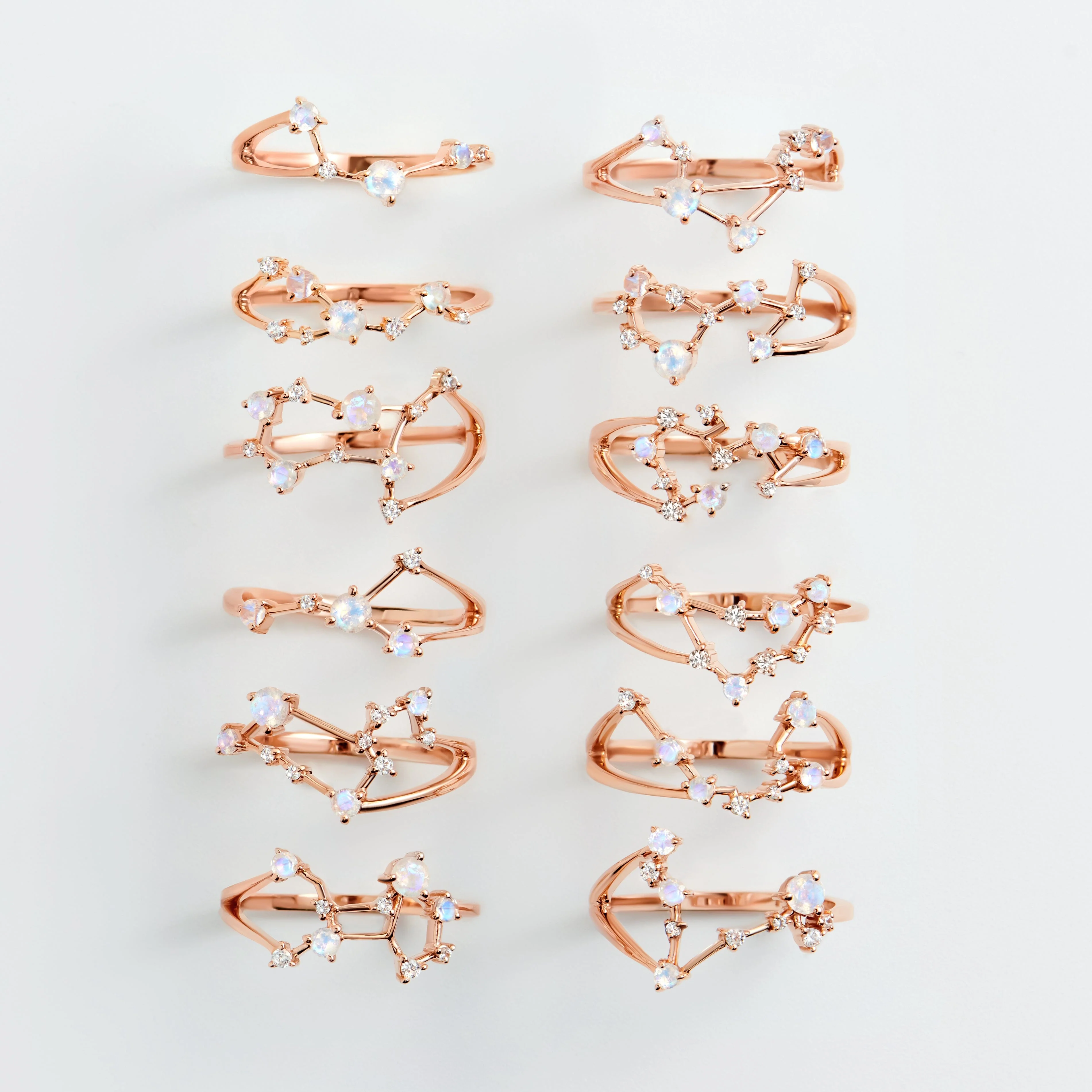 Moonstone Ring - Pisces Zodiac Constellation - Image 27