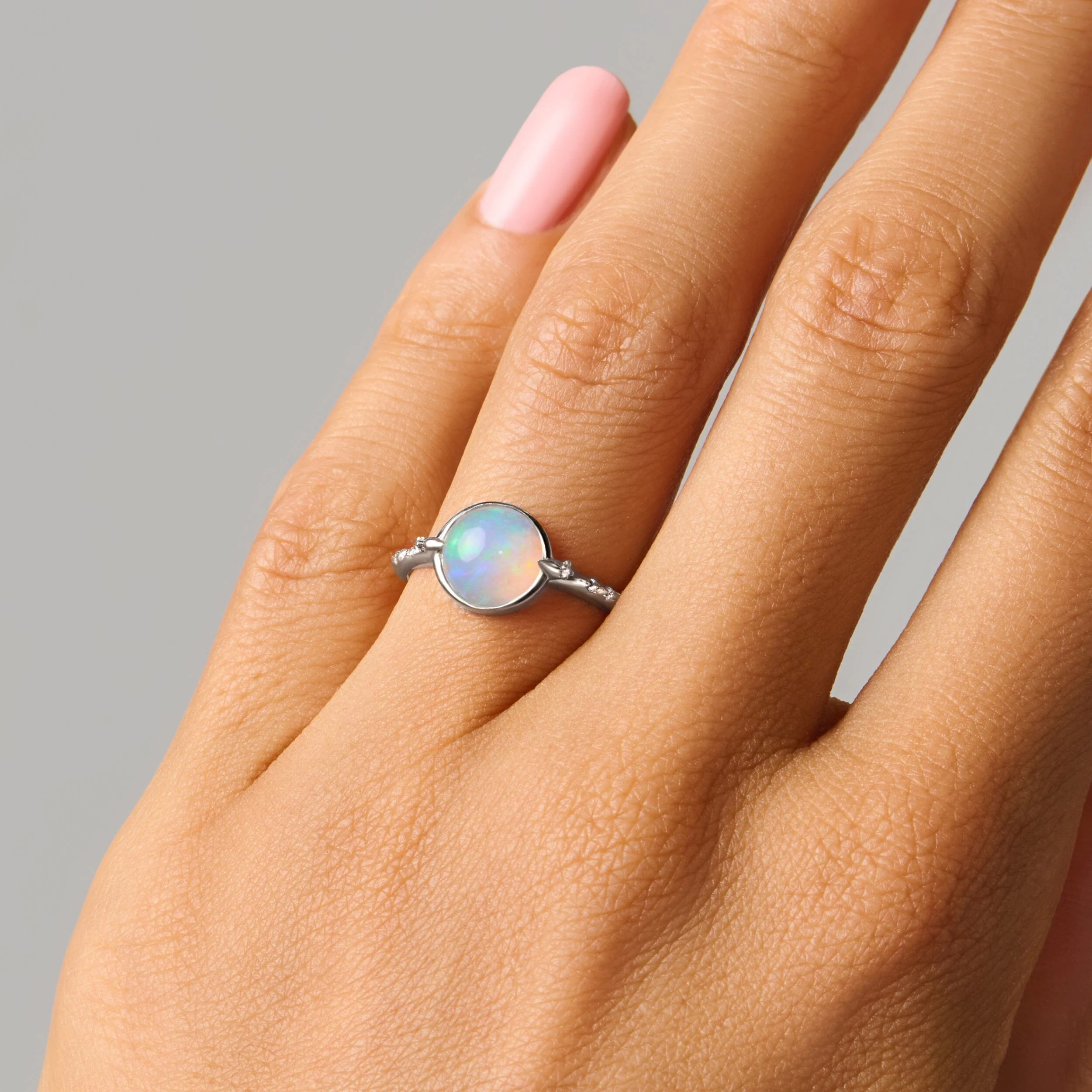 Opal Energy Ring - Positivity Engraved - Image 2