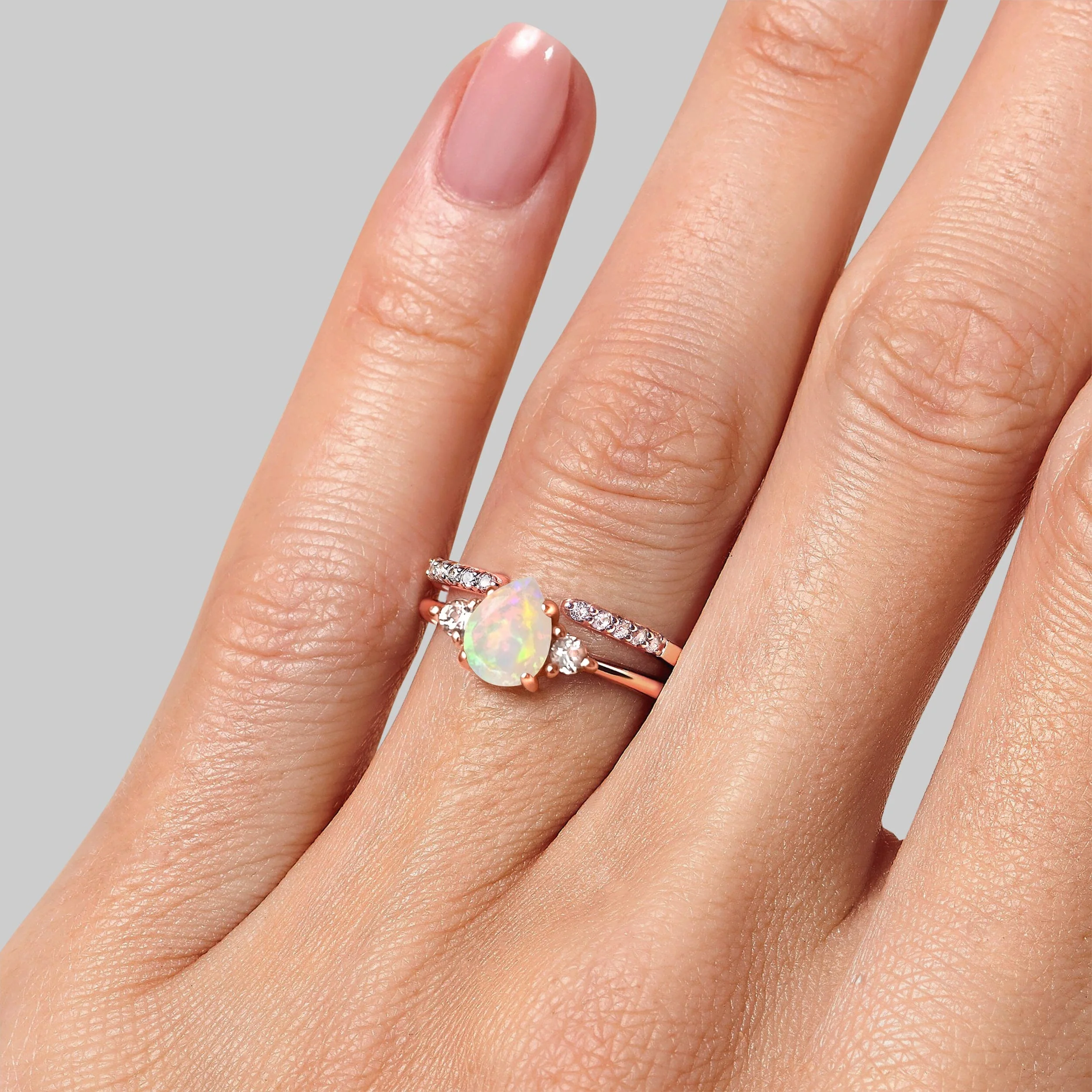Opal Lania Ring & Twinkling Band - Image 4
