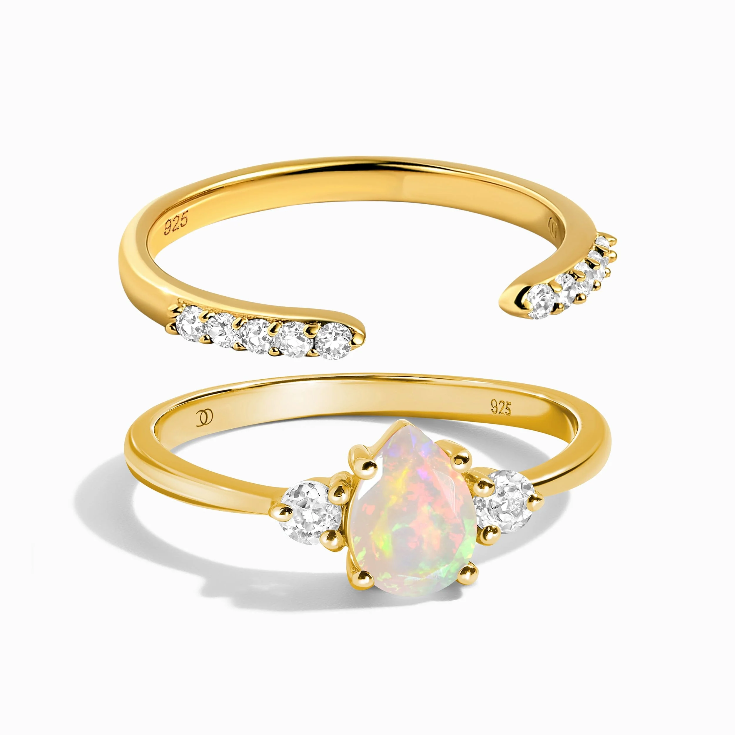 Opal Lania Ring & Twinkling Band - Image 5