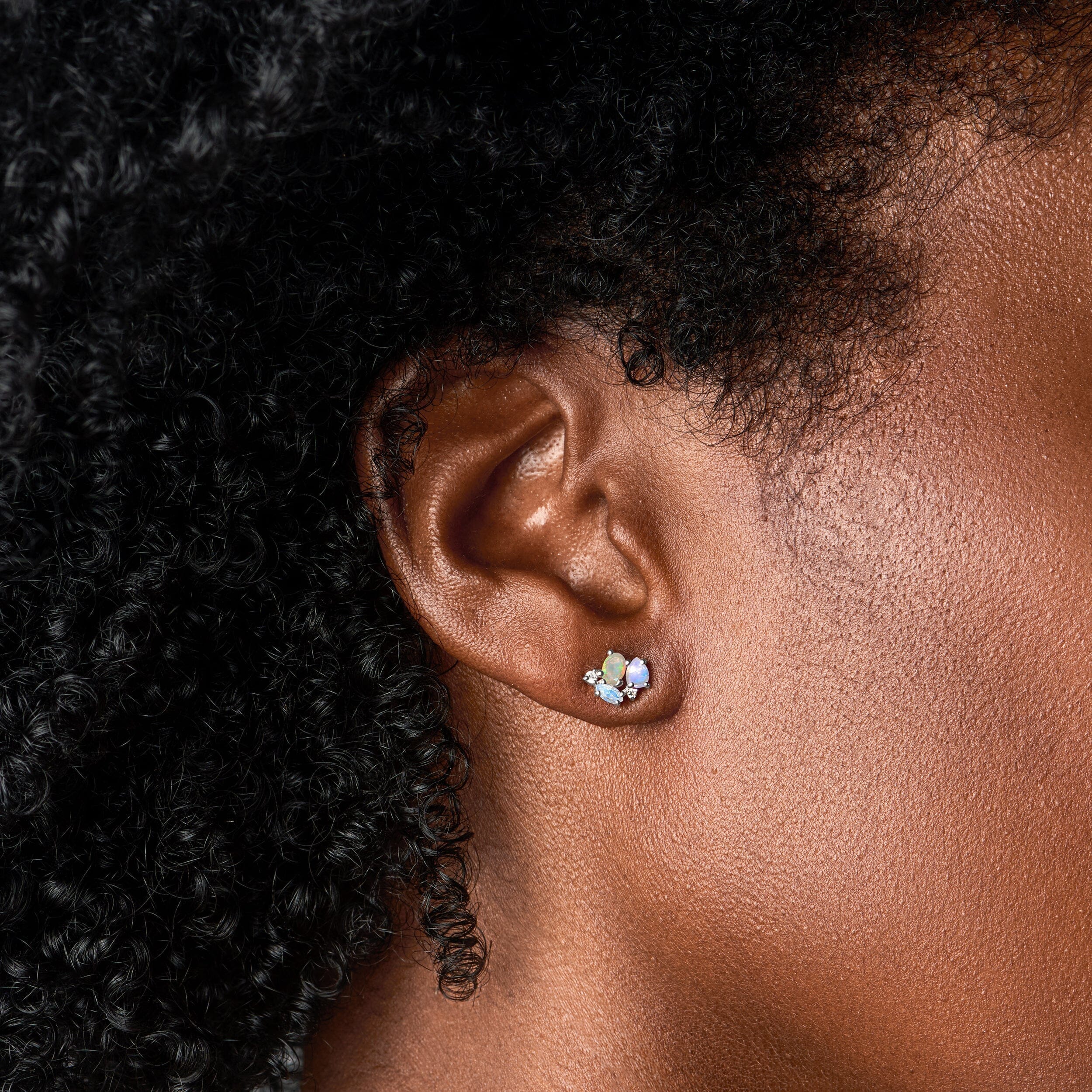 Opal Moonstone Earrings - Orion - Image 2