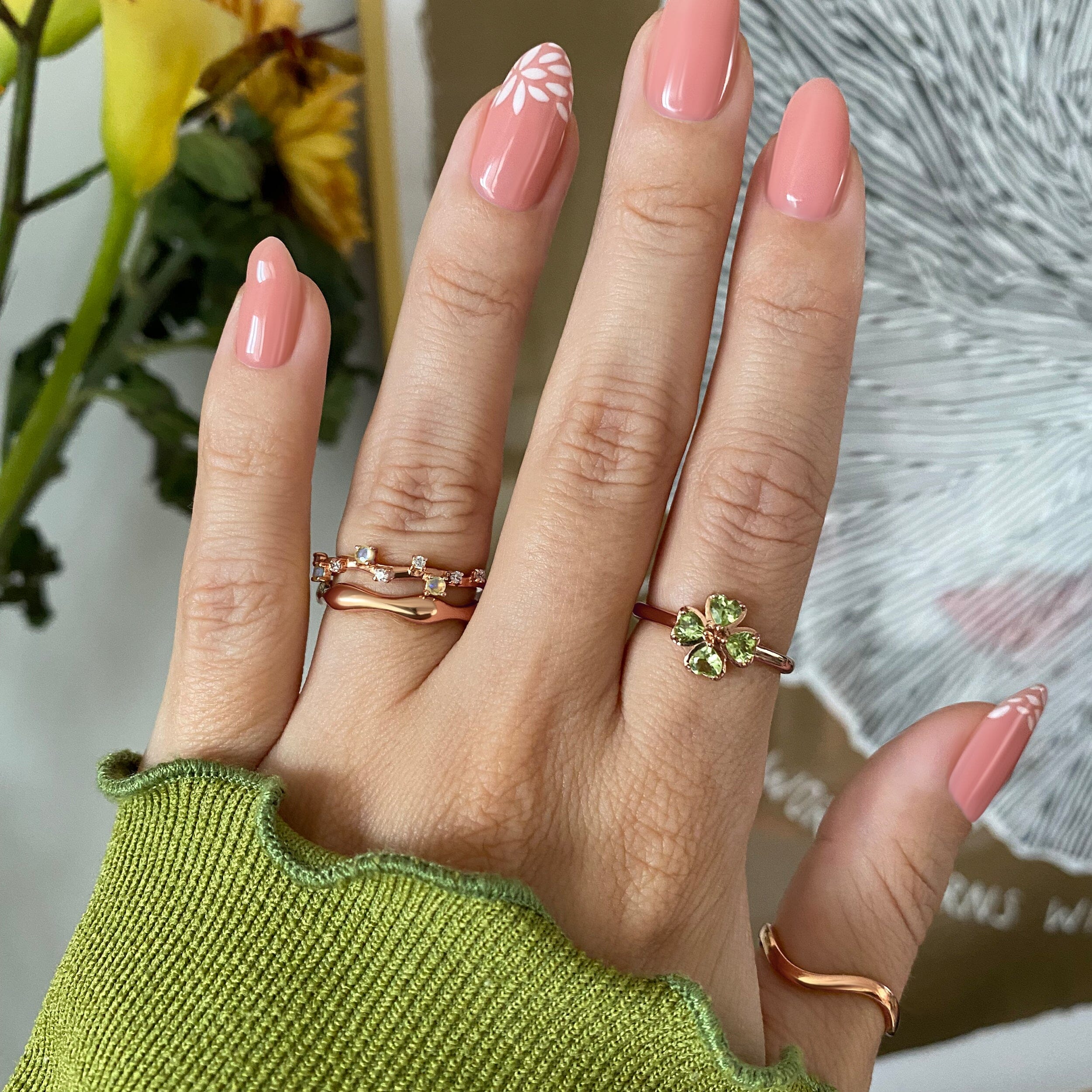 Opal Ring - Stardust Band - Image 17