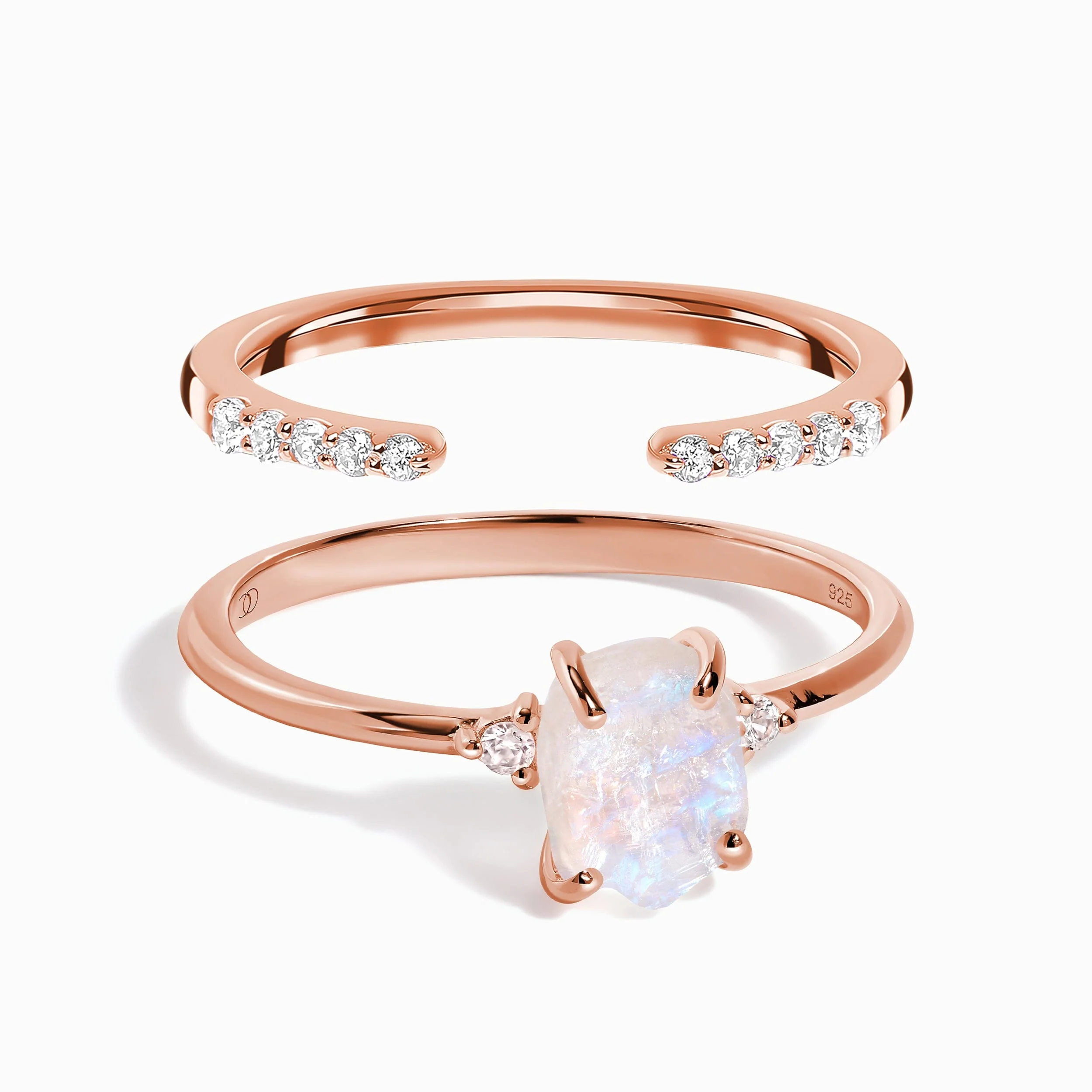 Petite Raw Allure Ring & Twinkling Band - Image 3