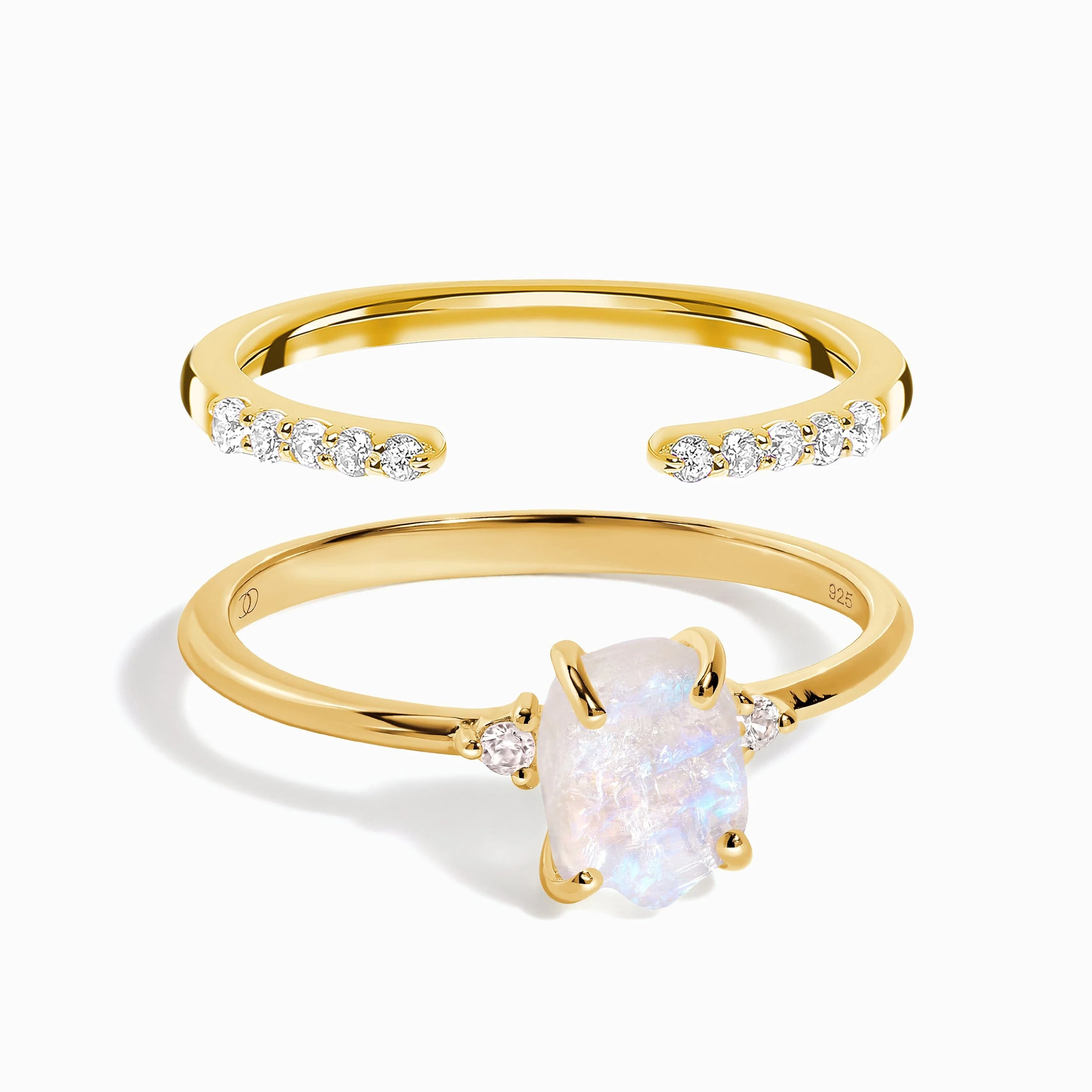 Petite Raw Allure Ring & Twinkling Band - Image 5