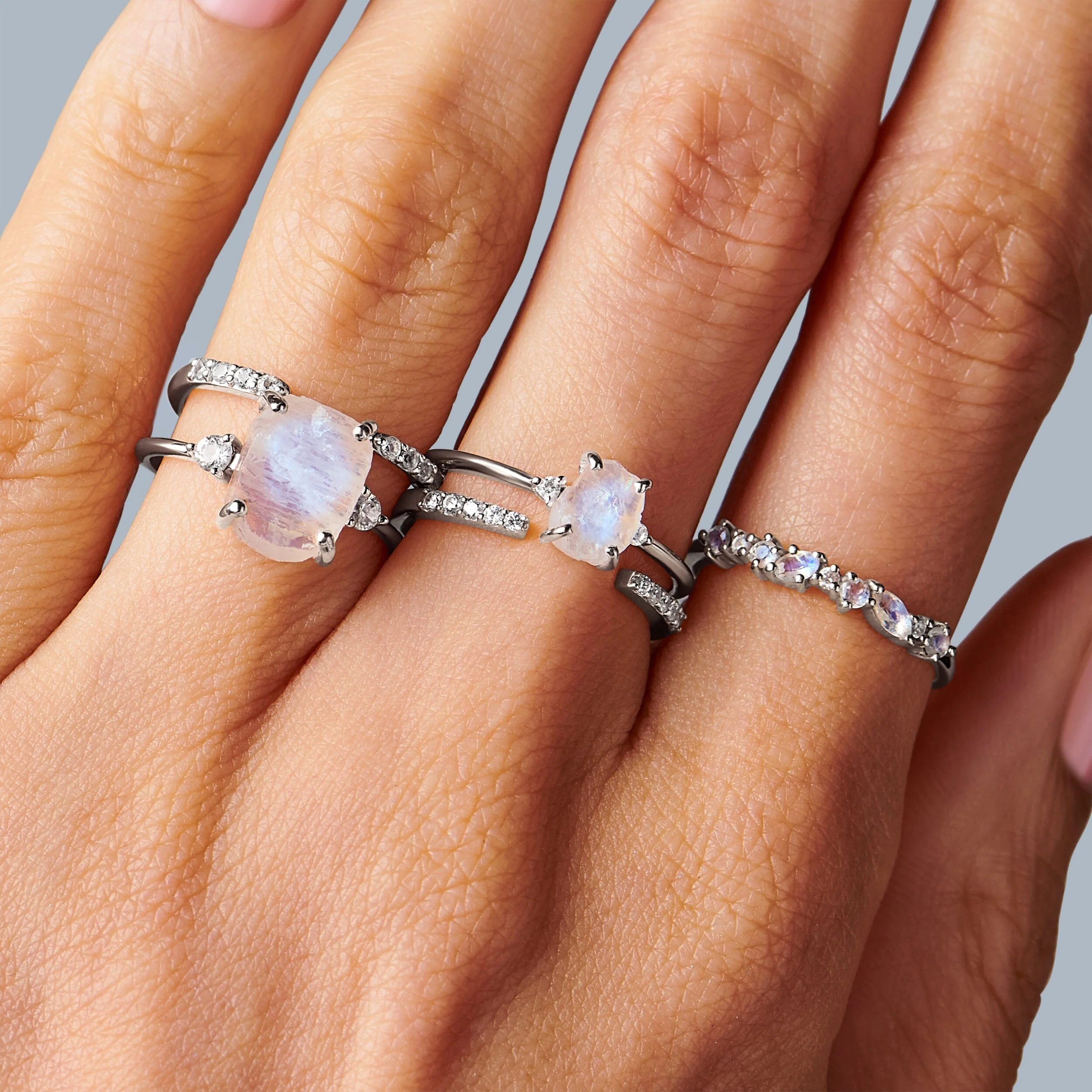 Petite Raw Allure Ring & Twinkling Band - Image 8