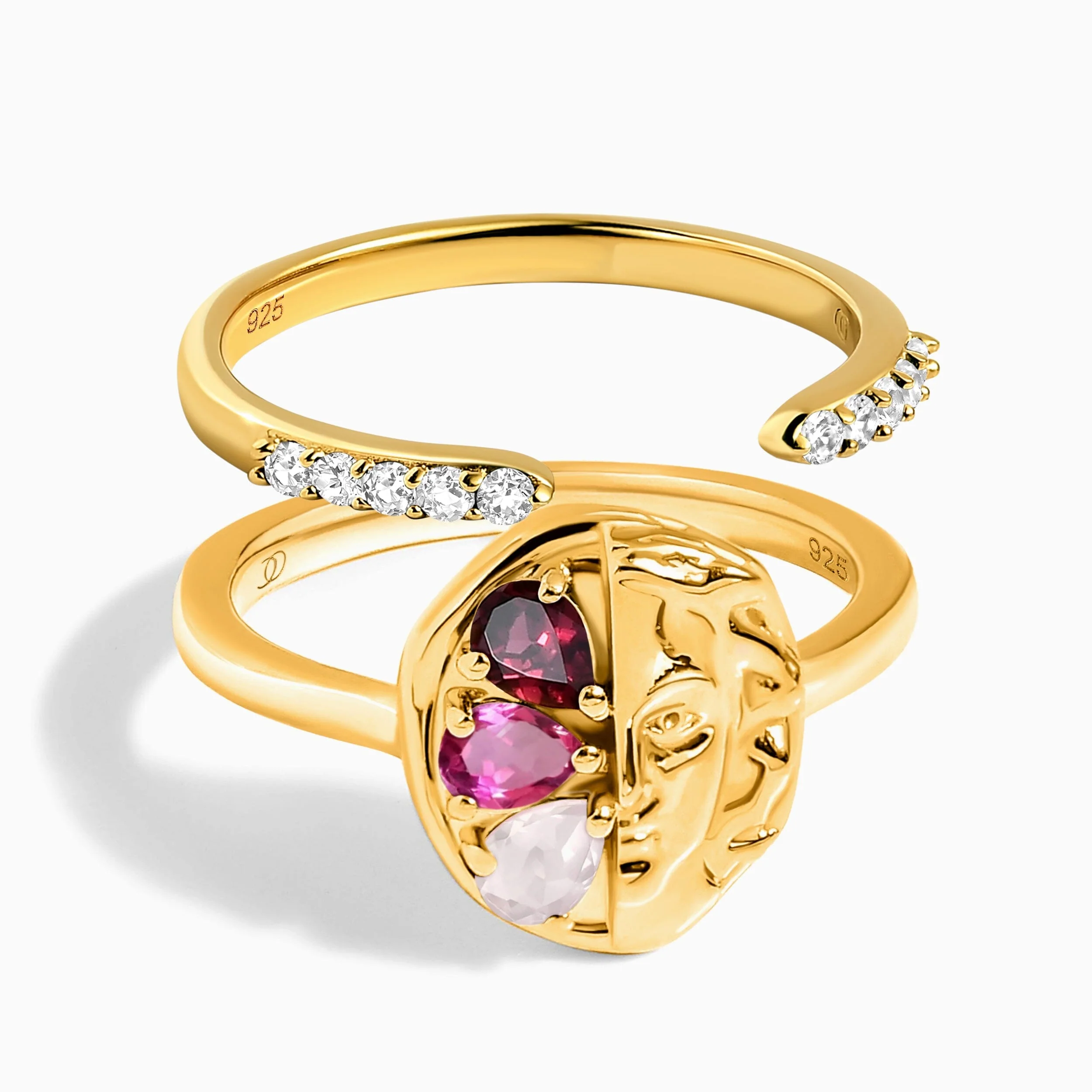 Pink Gradient Goddess Ring & Twinkling Band - Image 5