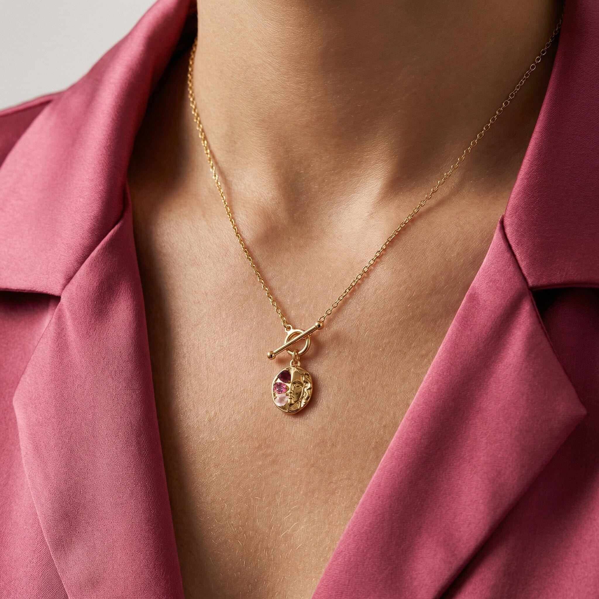 Pink Gradient Necklace - Goddess - Image 6
