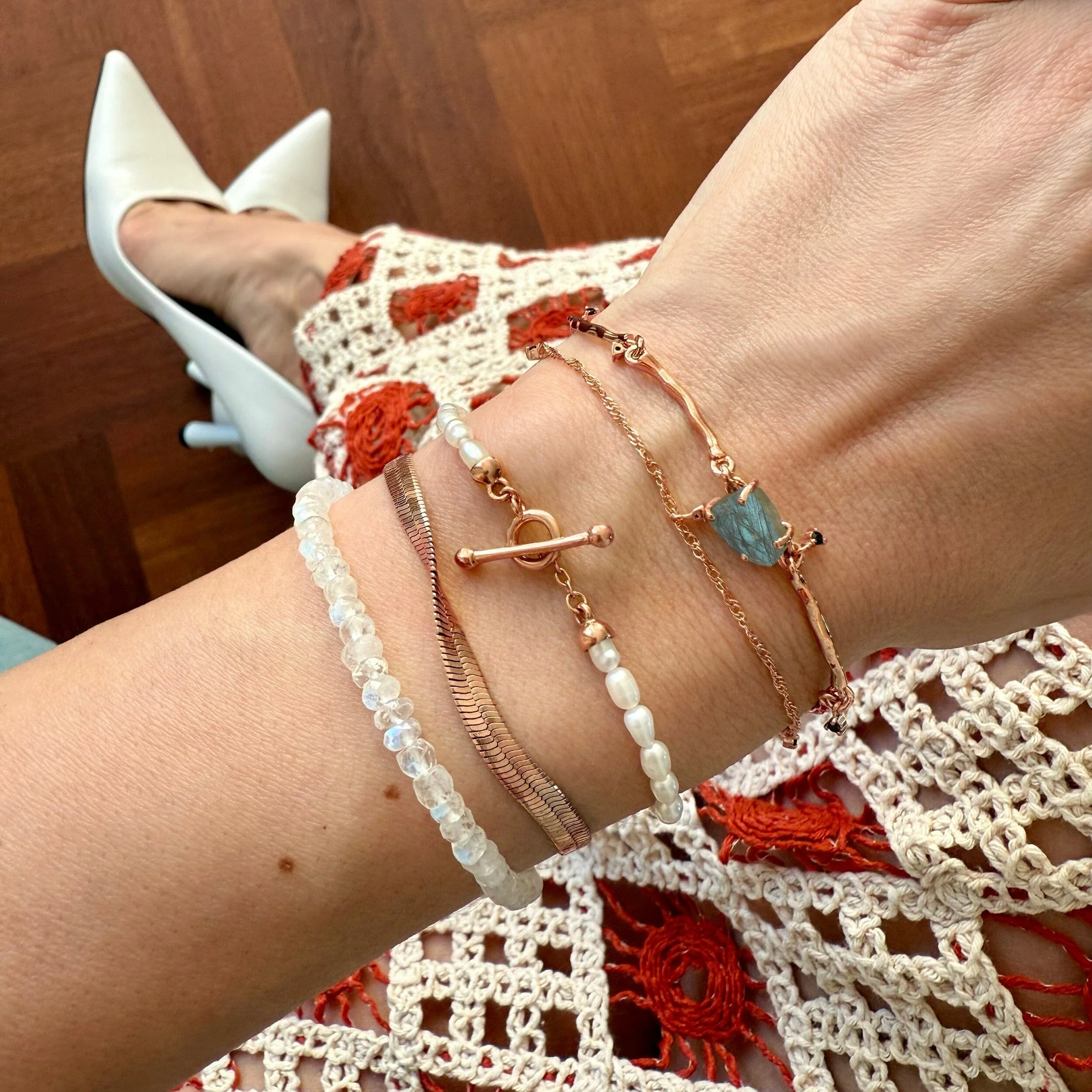 Plain Metal Wristlet - Herringbone Bracelet - Image 22