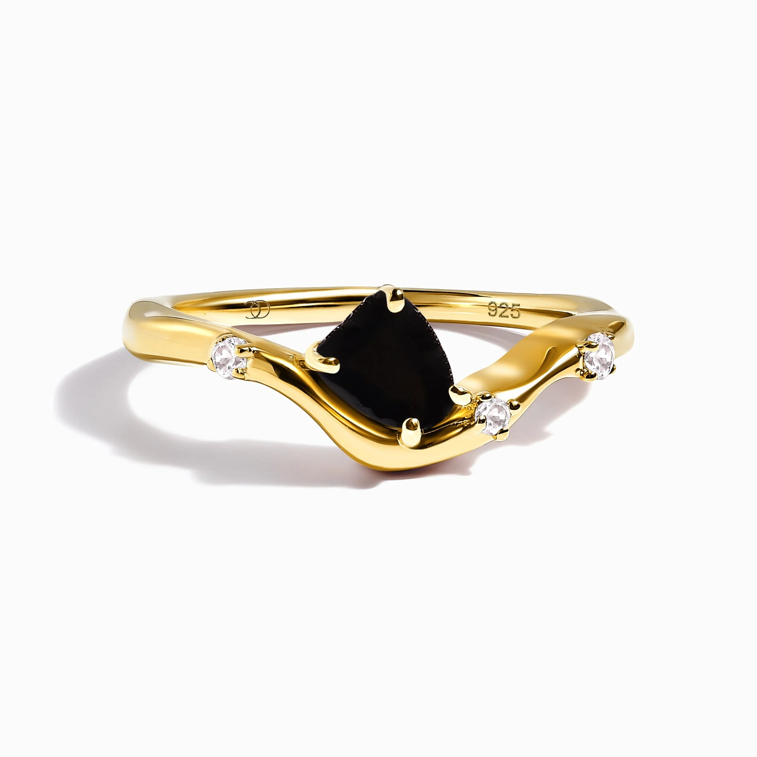 Raw Crystal Ring - Black Obsidian Arc of Origin - Image 3