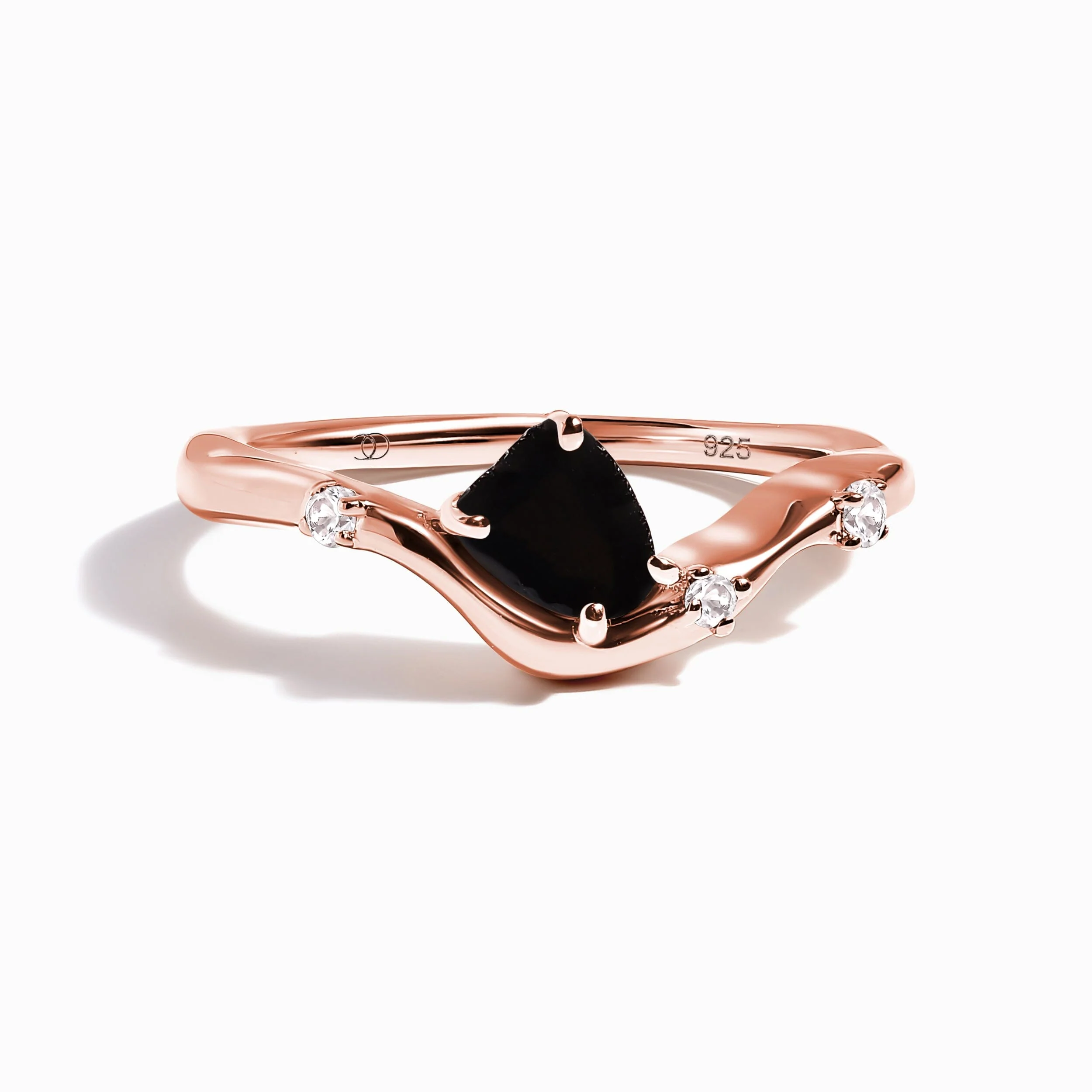 Raw Crystal Ring - Black Obsidian Arc of Origin - Image 5