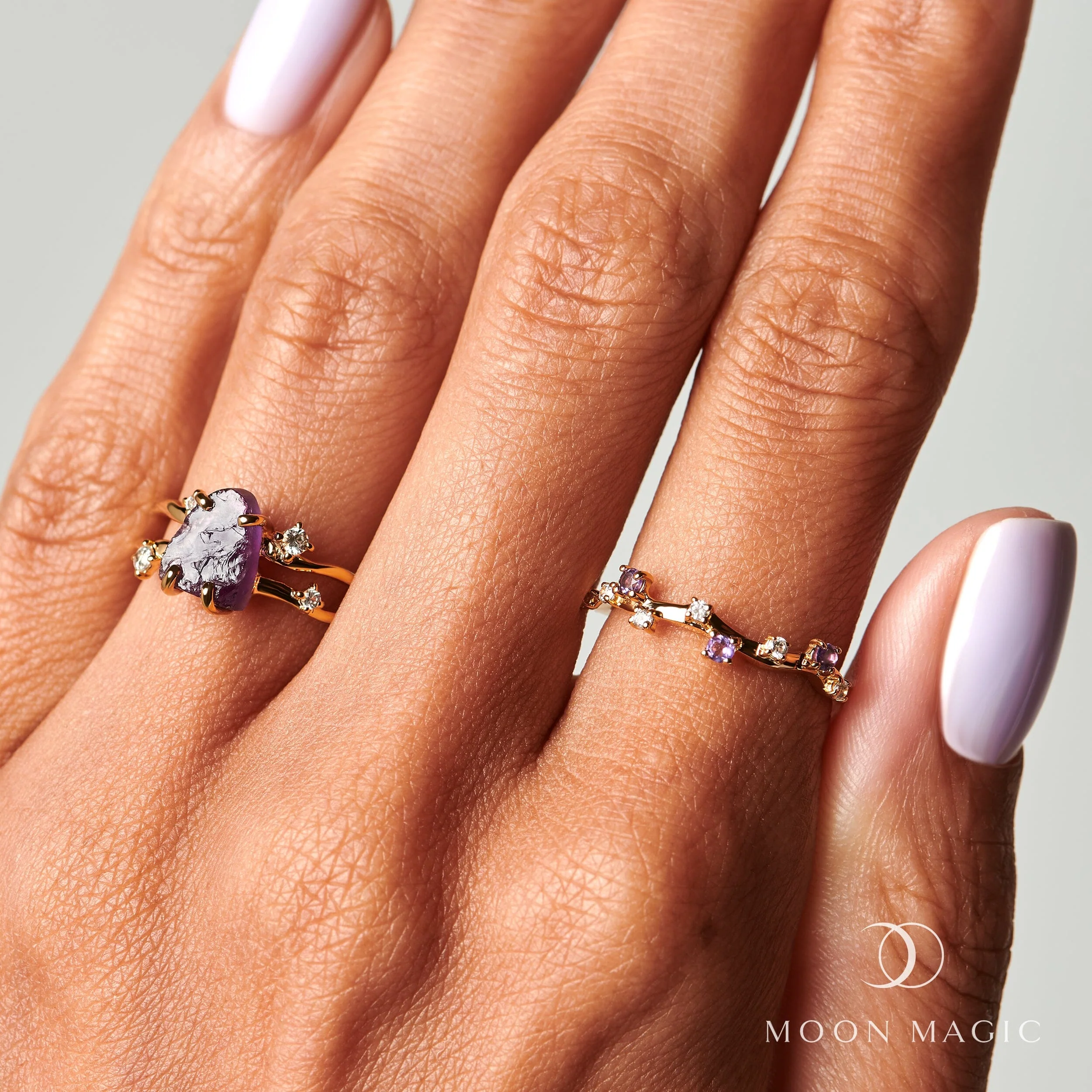 Raw Crystal Ring - Flow Amethyst - Image 25