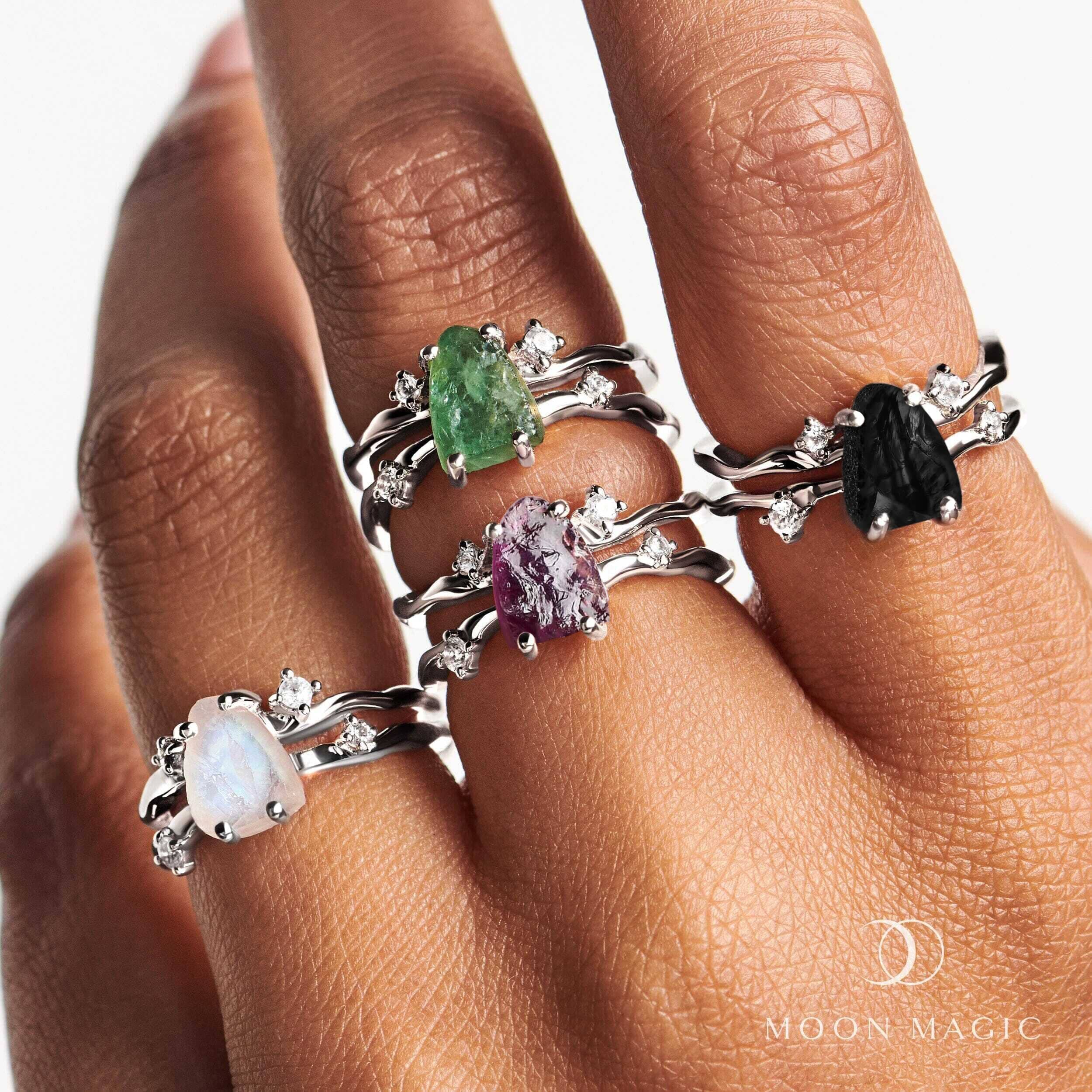Raw Crystal Ring - Flow Amethyst - Image 31