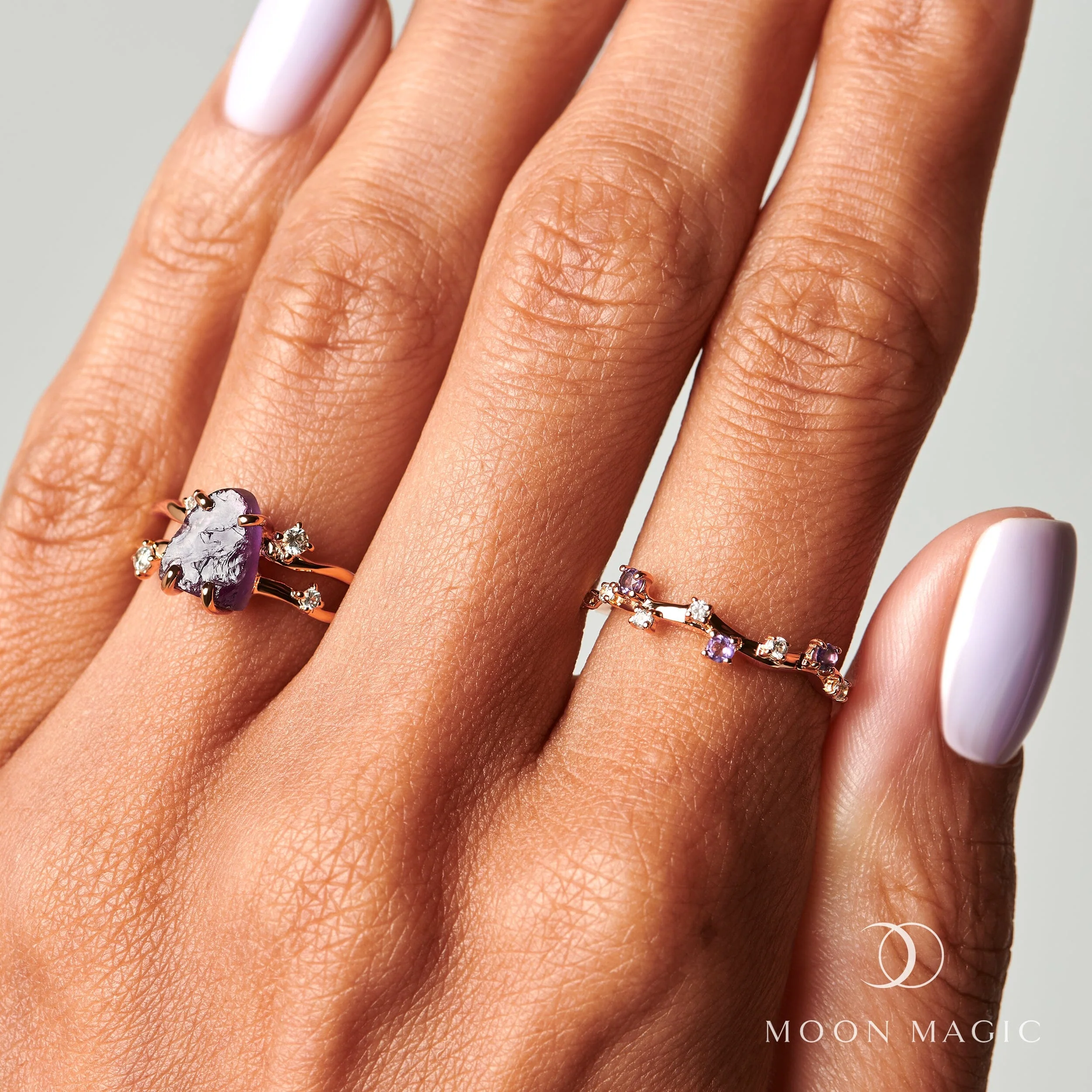 Raw Crystal Ring - Flow Amethyst - Image 32