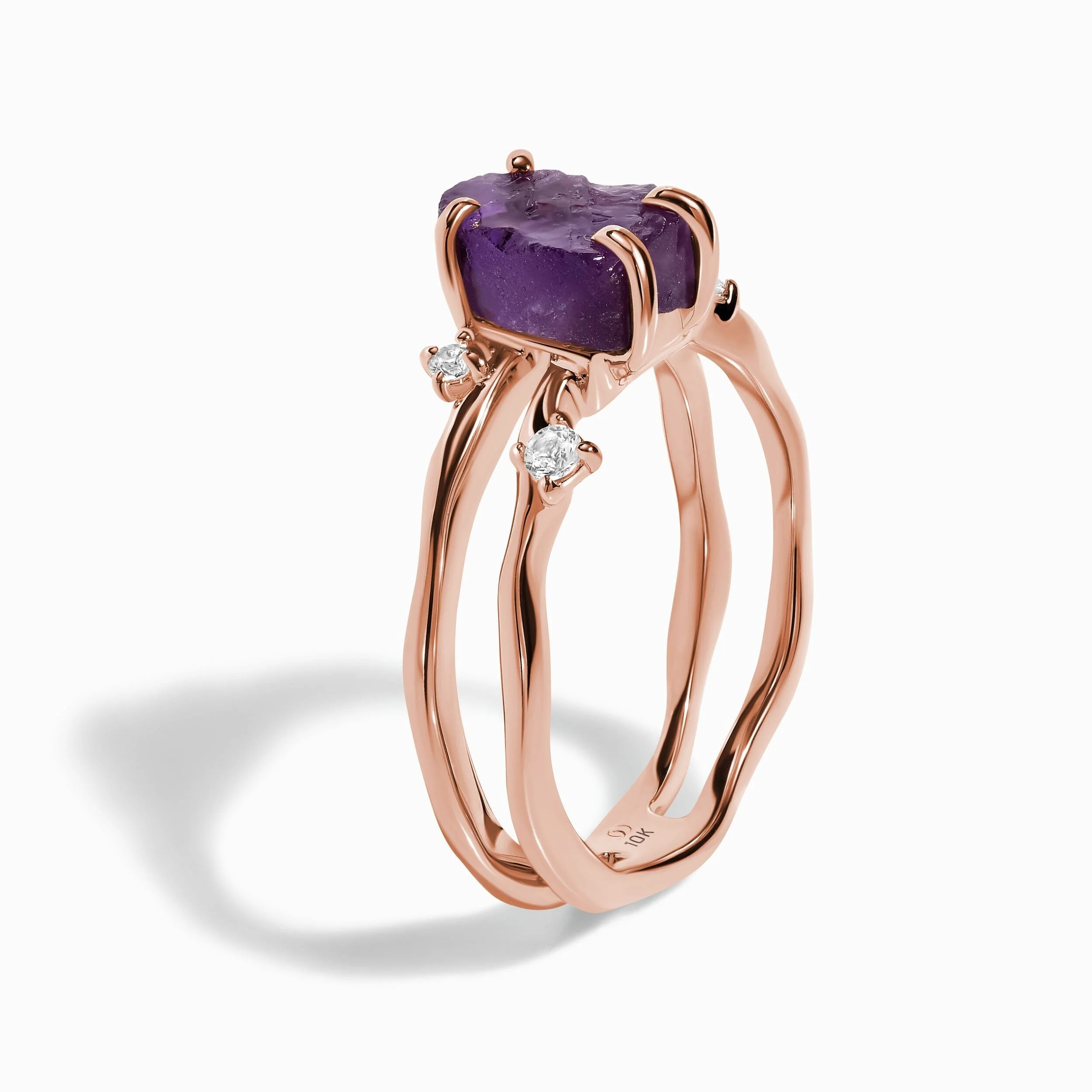 Raw Crystal Ring - Flow Amethyst - Image 33