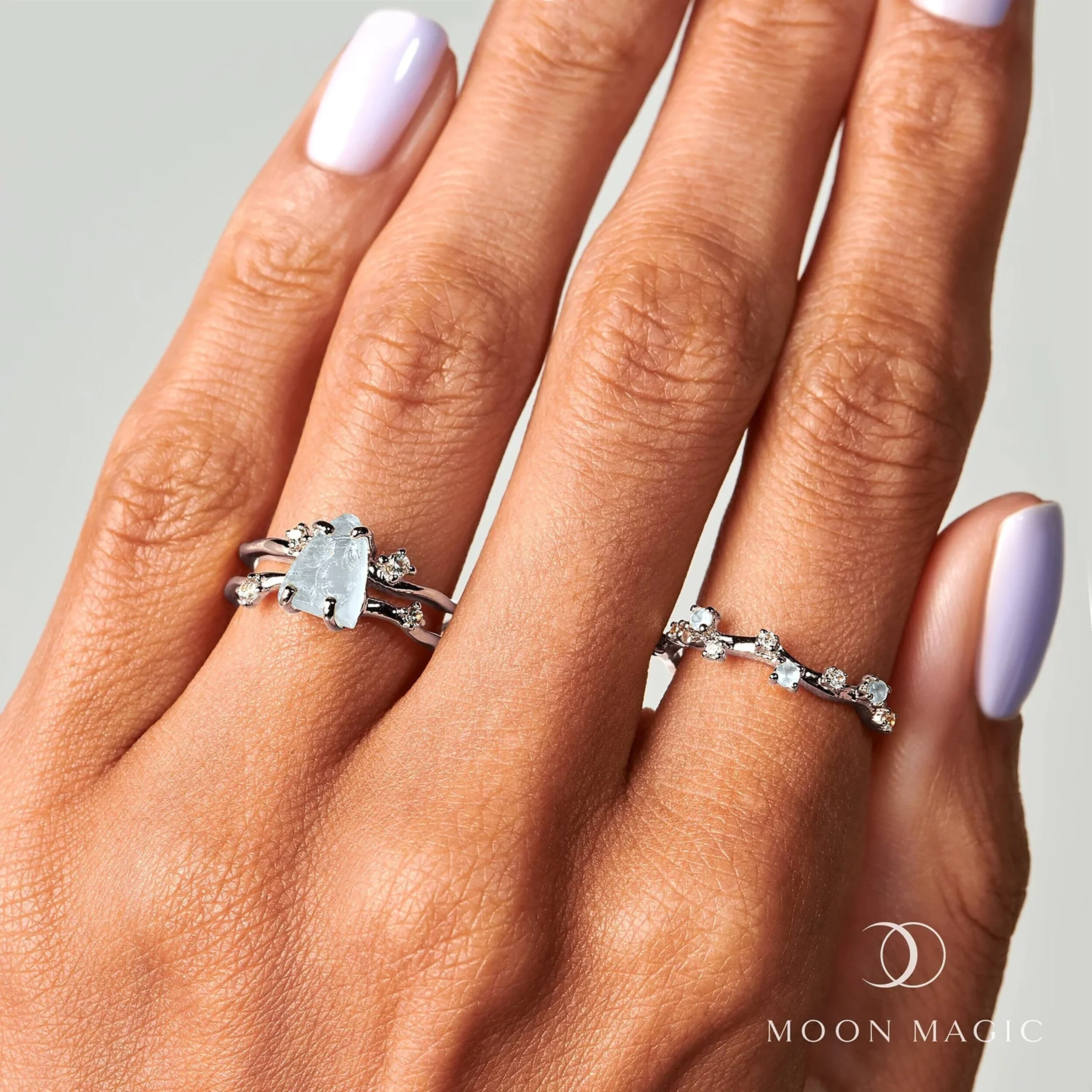 Raw Crystal Ring - Flow Aquamarine - Image 17