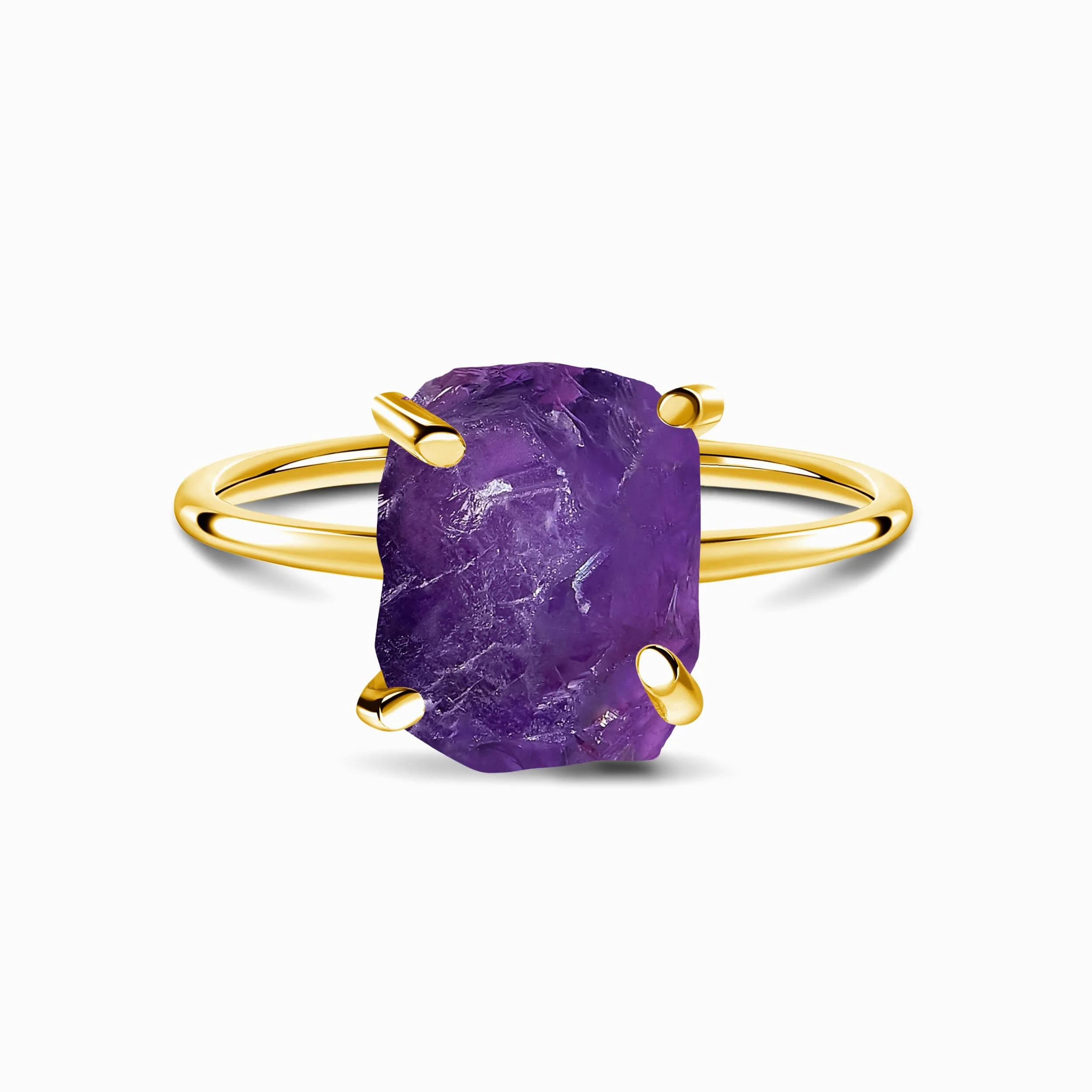 Raw Crystal Ring - Petite Amethyst - Image 5