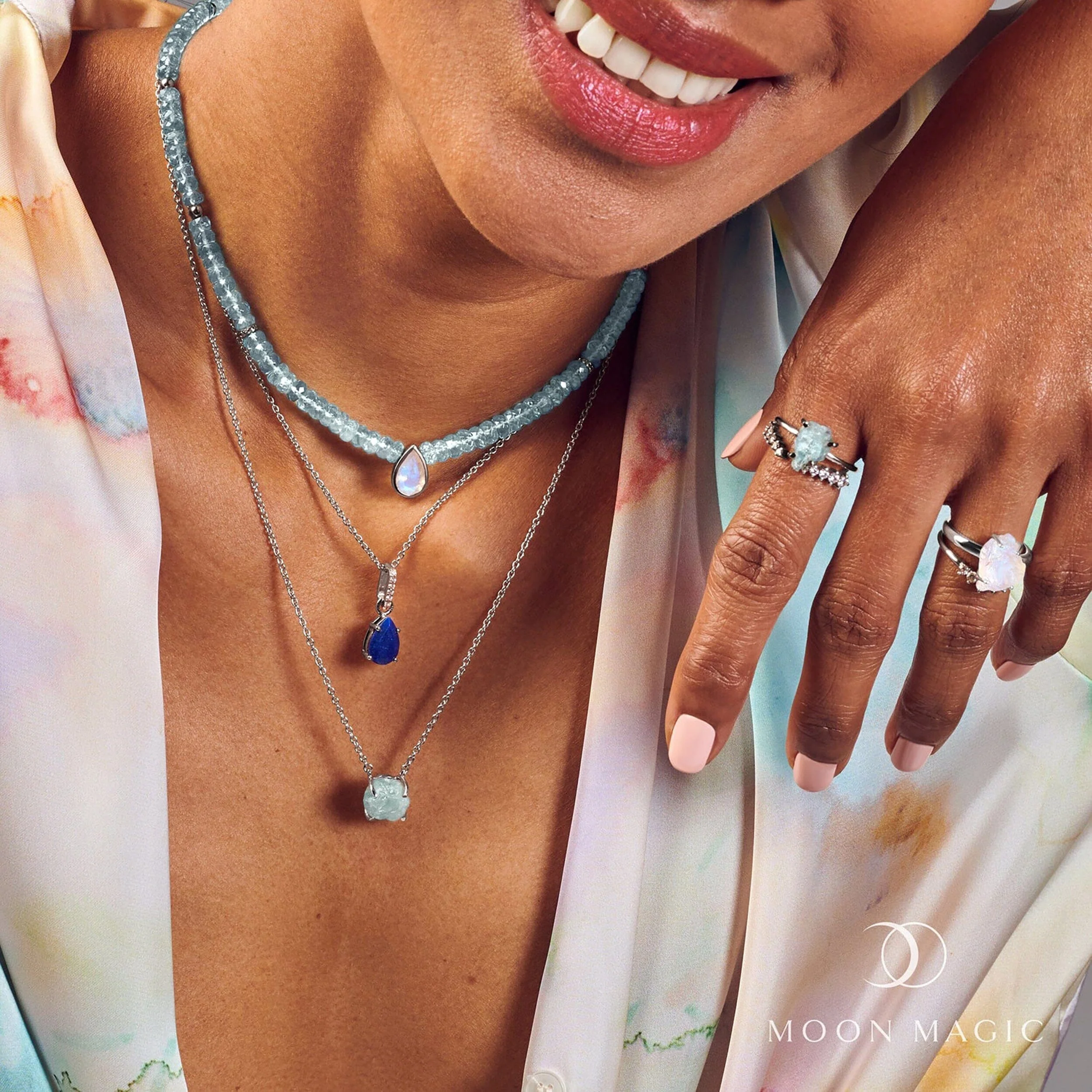 Raw Crystal Ring - Petite Aquamarine - Image 9