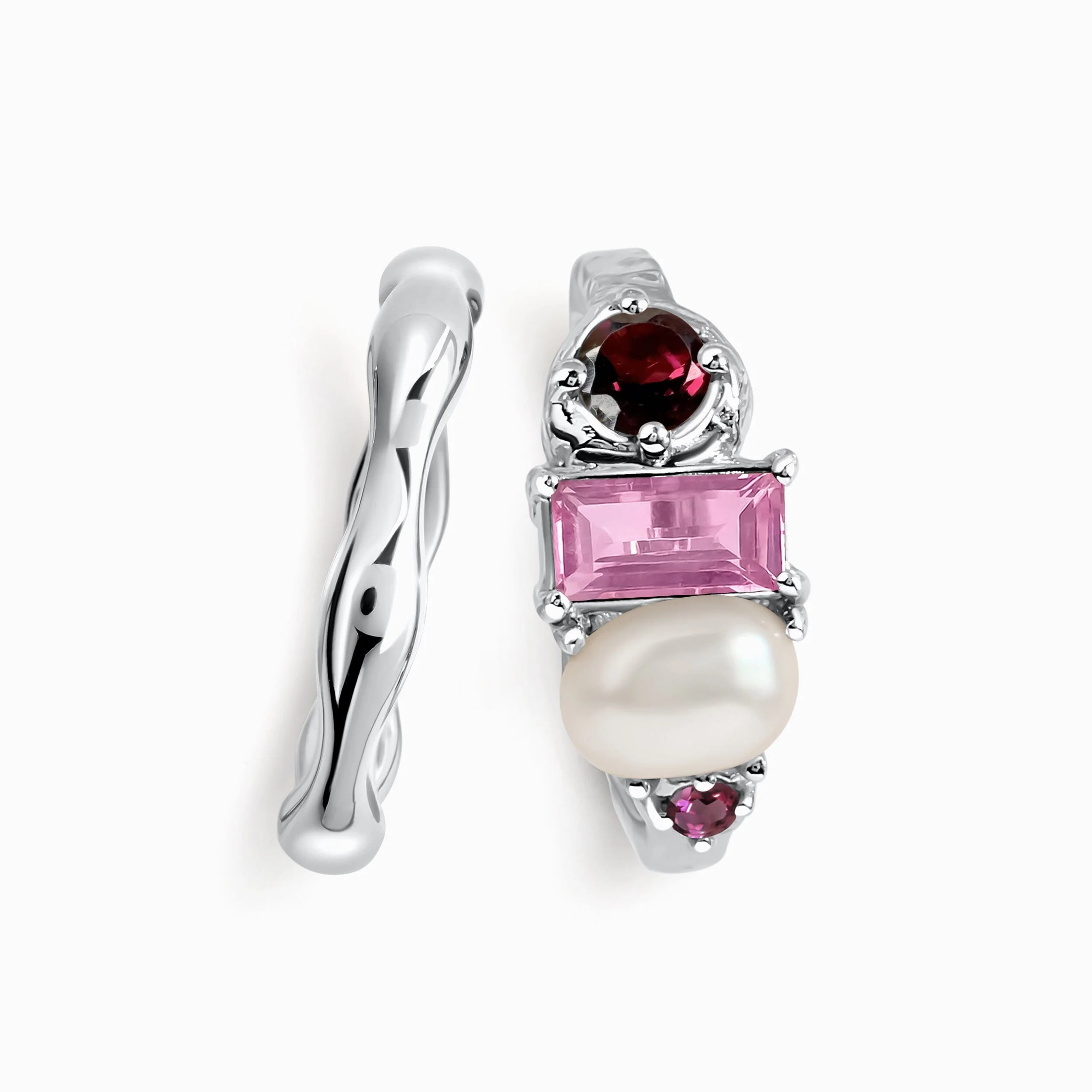 Rhodolite Garnet Treasure & Magma Band Set - Image 2