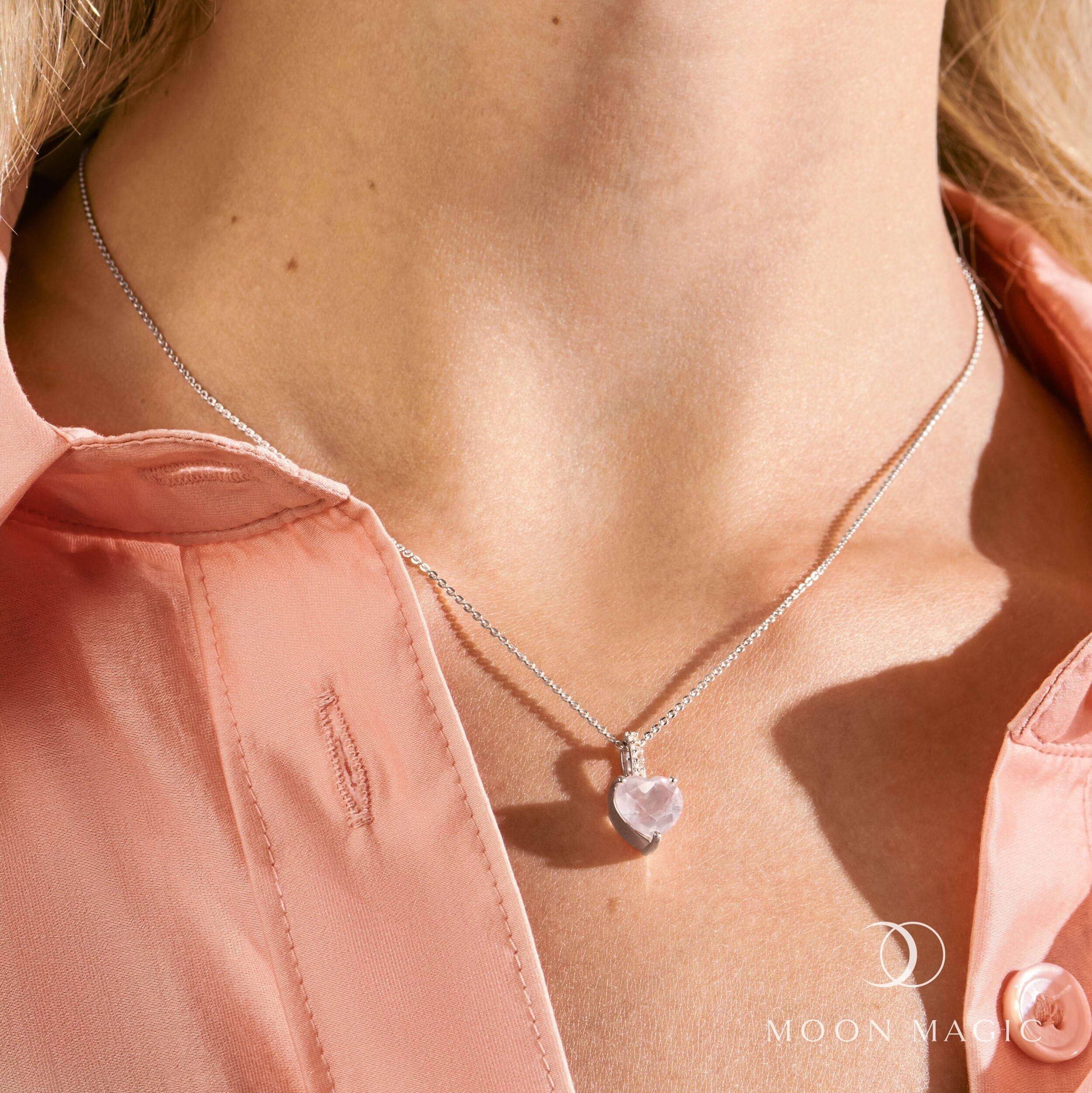 Rose Quartz Necklace - By Your Side - Image 2