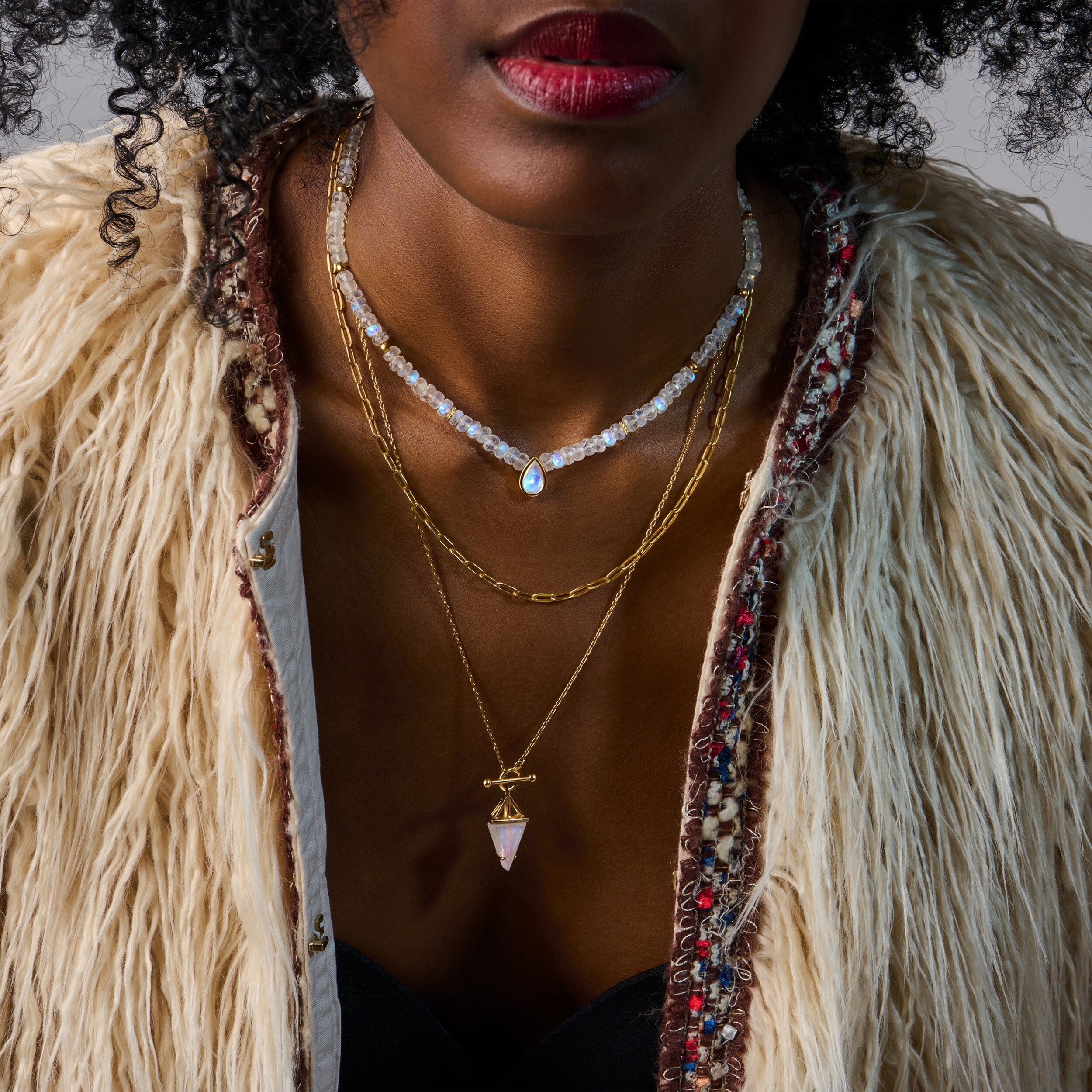 Rose Quartz Necklace - Heroine T-Lock - Image 23