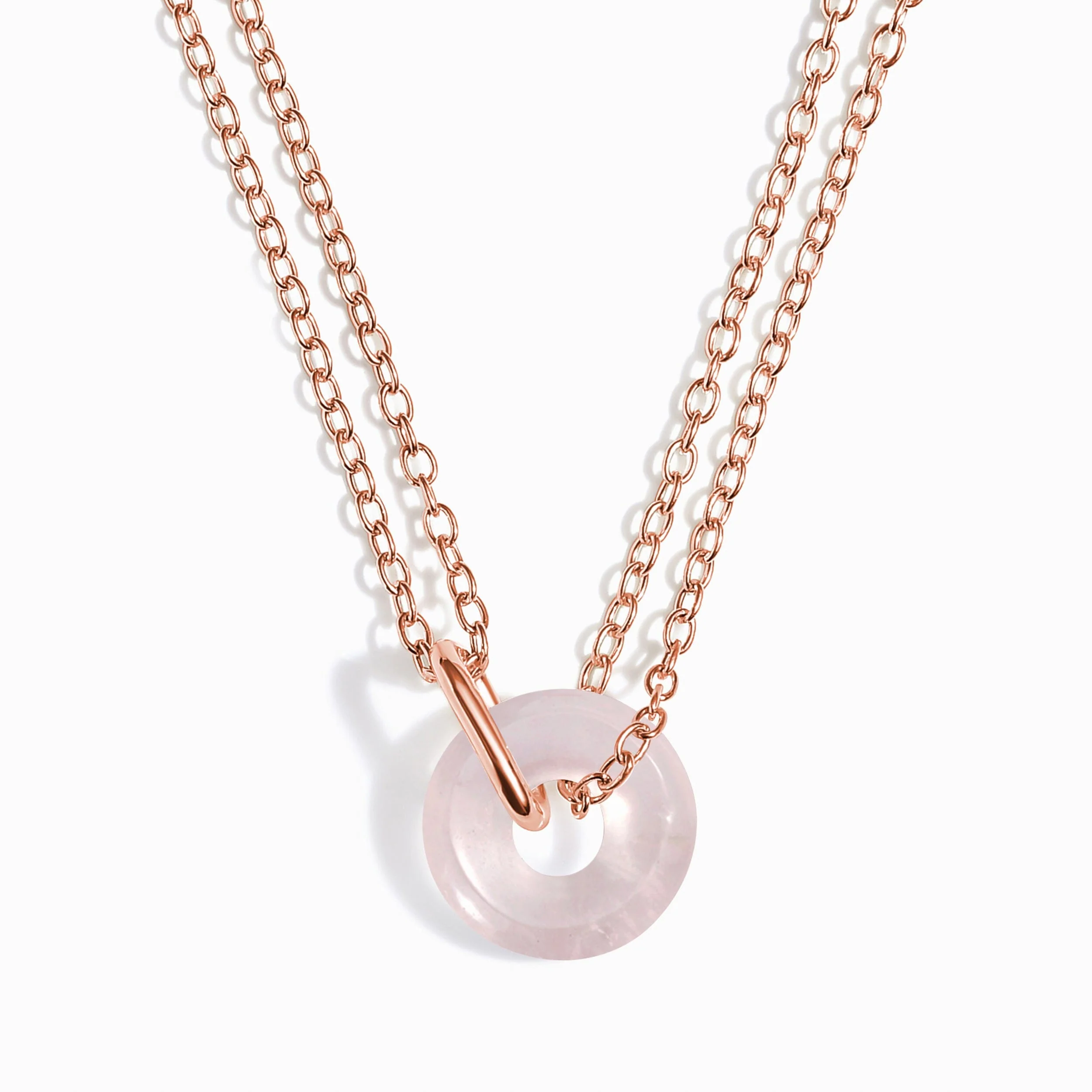 Rose Quartz Necklace - Ora - Image 3