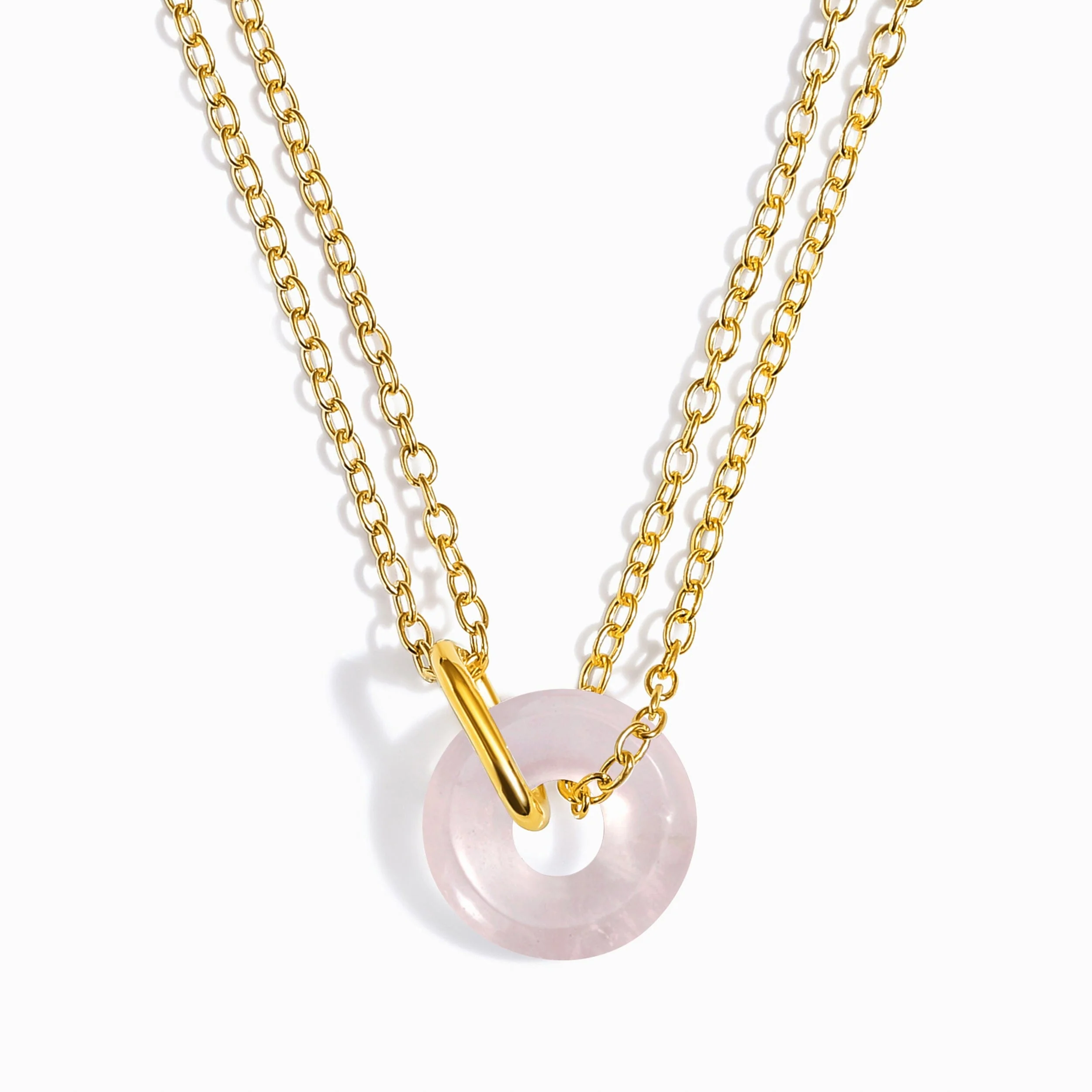 Rose Quartz Necklace - Ora - Image 5