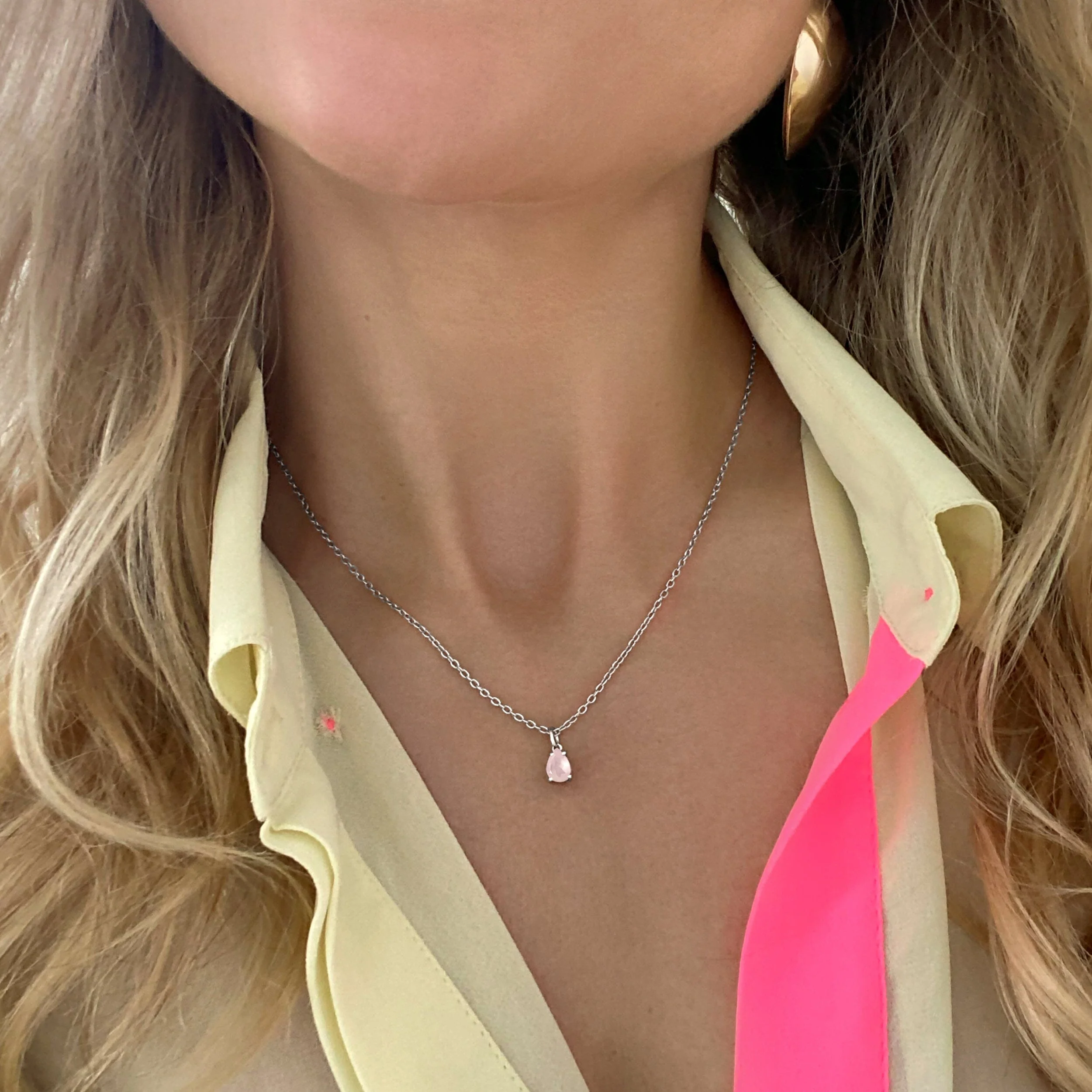 Rose Quartz Necklace - Worthiness - Image 2