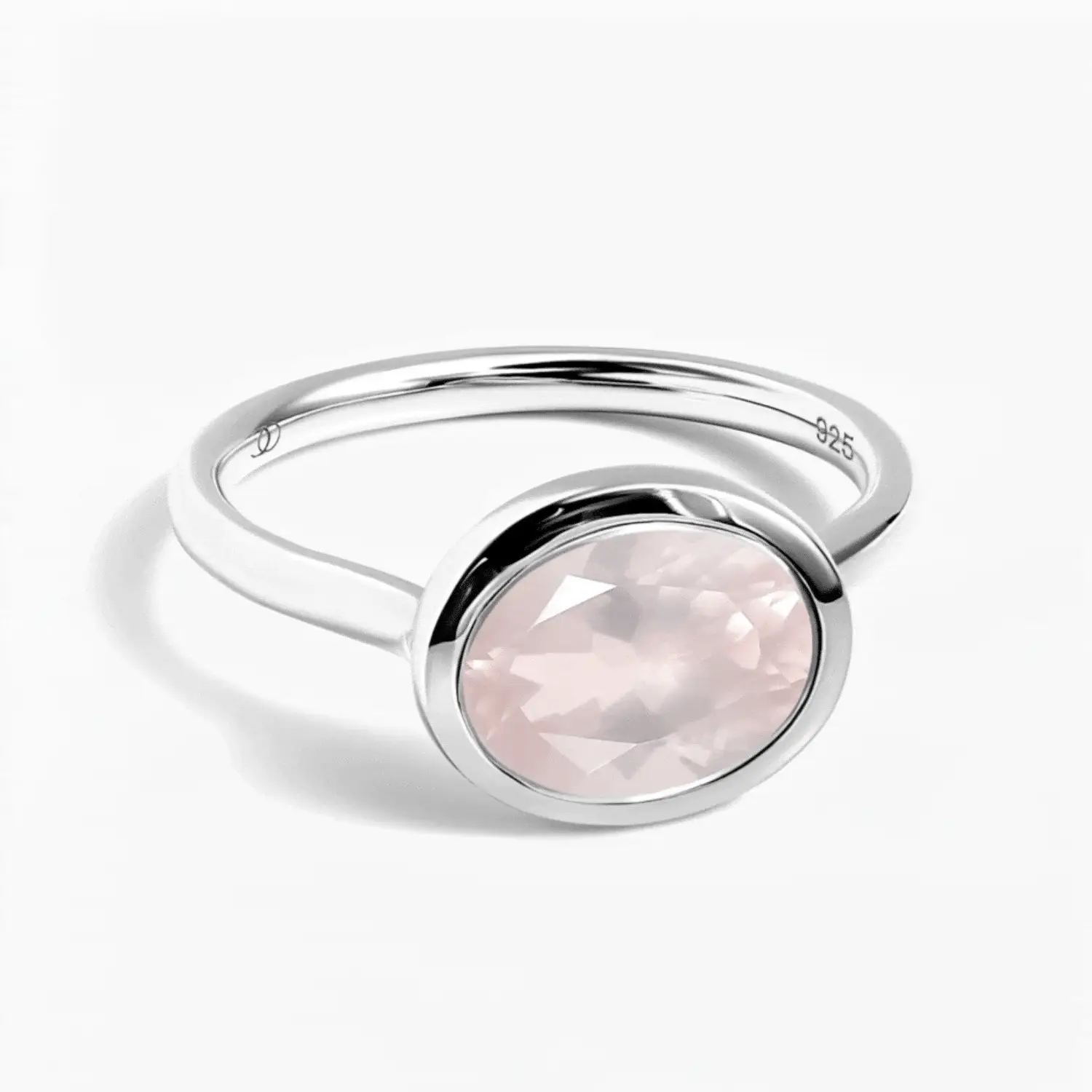 Rose Quartz Skin Touch Ring - Feel the Love