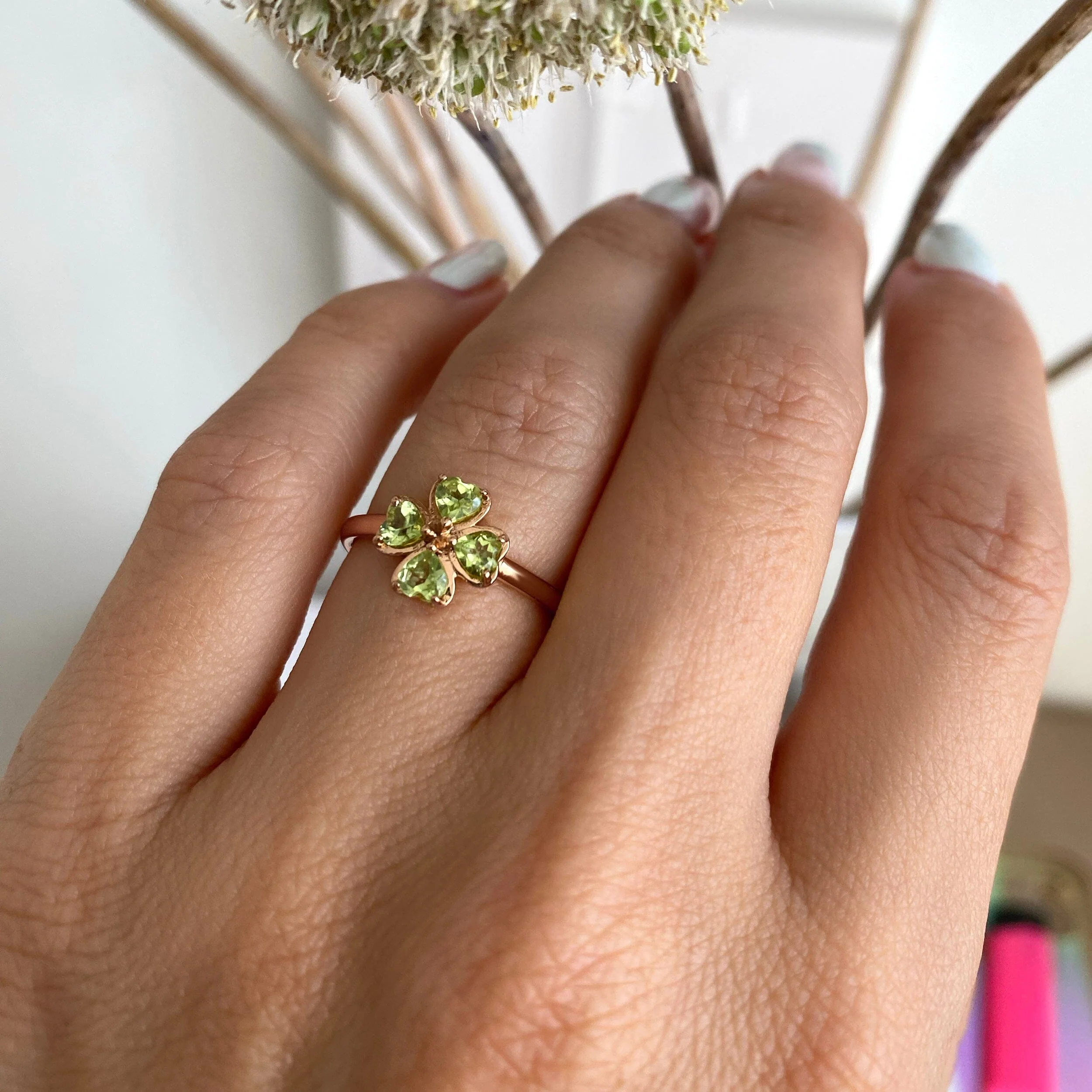 Shamrock Ring - Peridot - Image 5