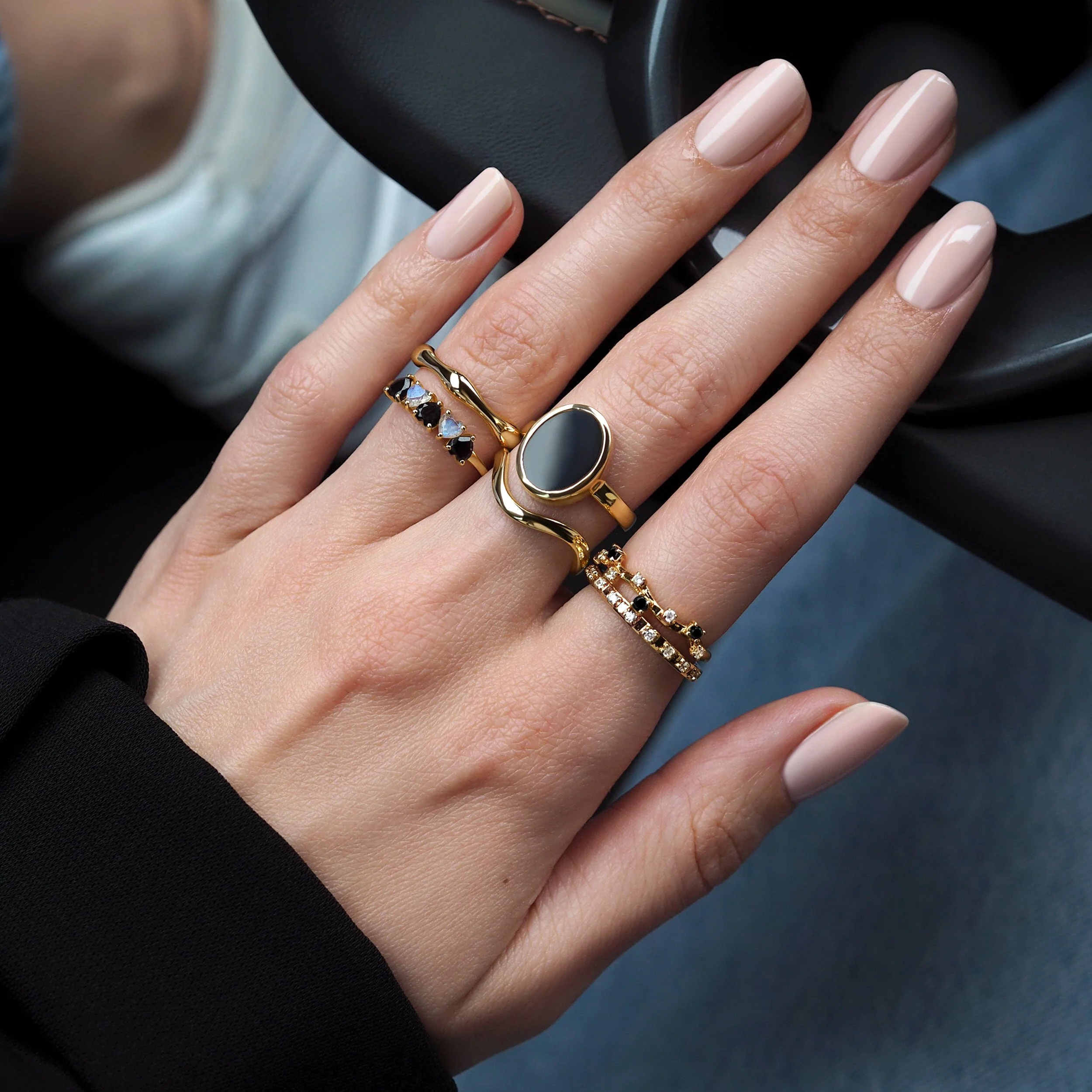 Stackable Ring Band - Waves - Image 18