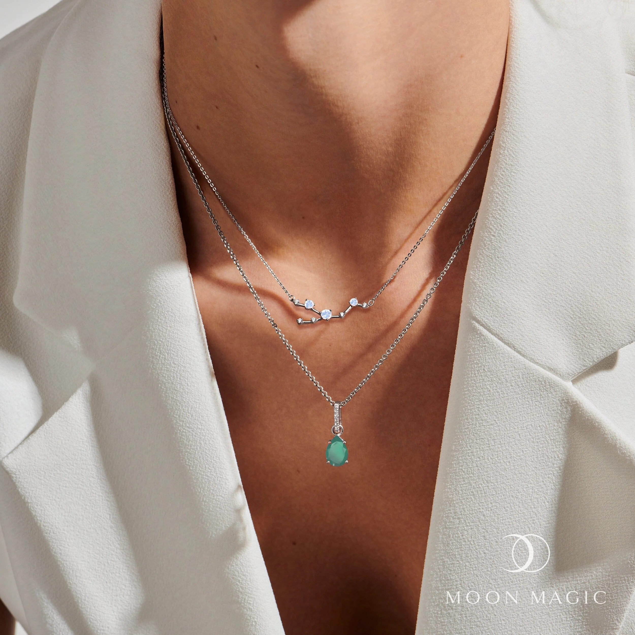 Taurus Zodiac & May Birthstone Necklaces - Image 2